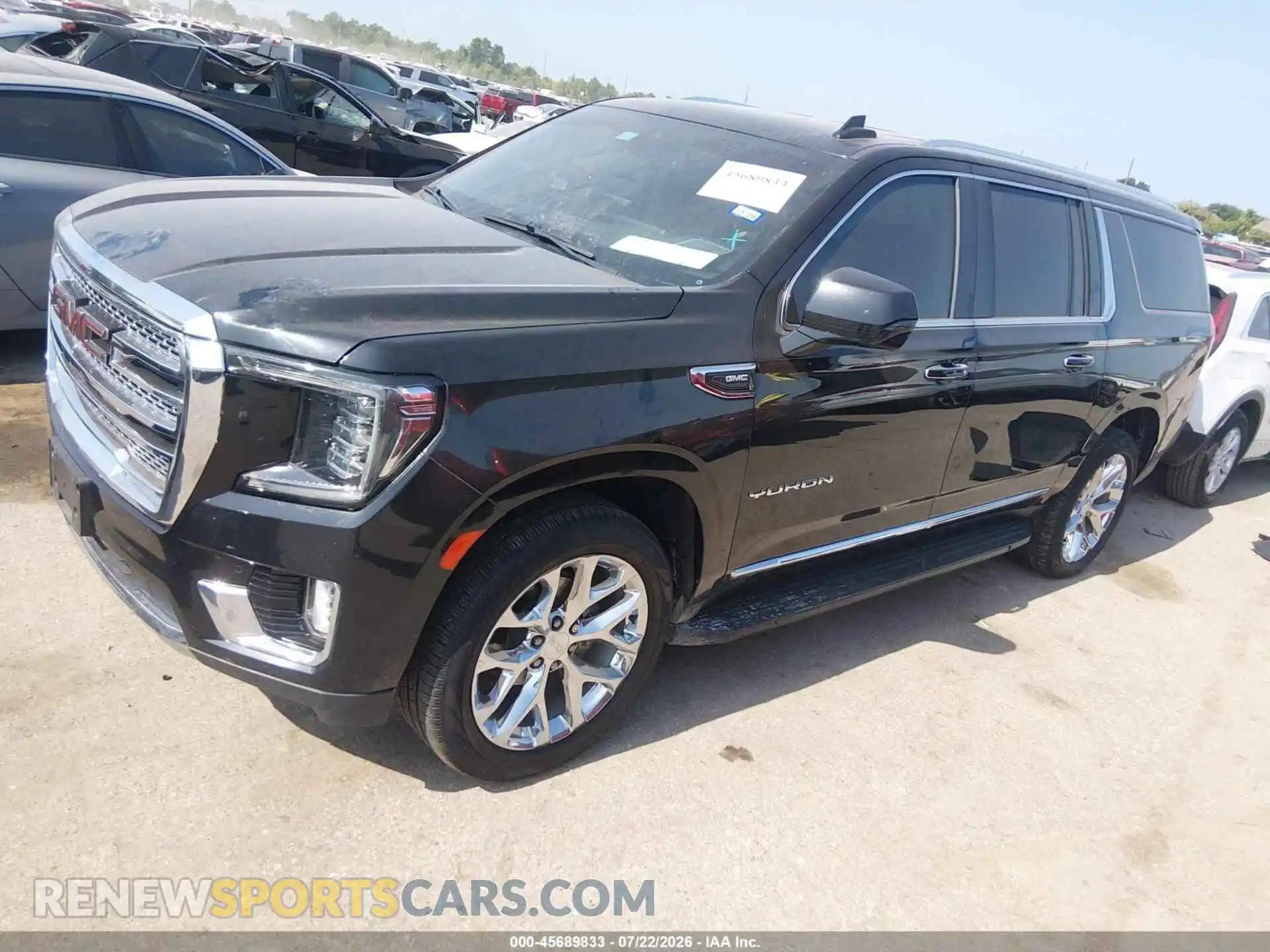 2 Photograph of a damaged car 1GKS1GKD4MR427816 GMC YUKON XL 2021