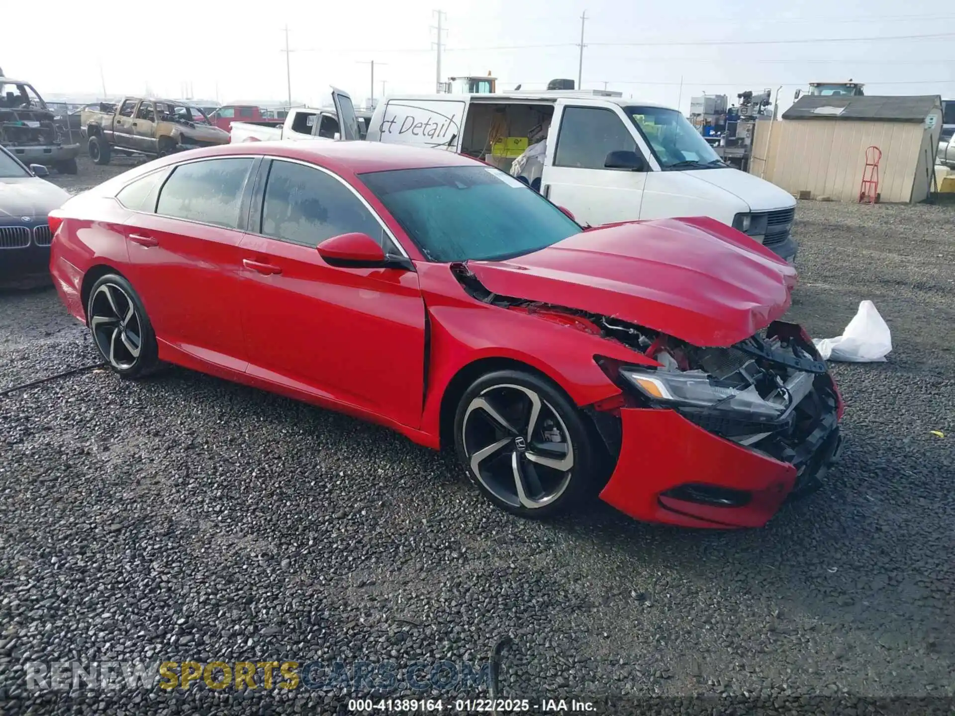 1 Photograph of a damaged car 1HGCV1F37KA021075 HONDA ACCORD 2019
