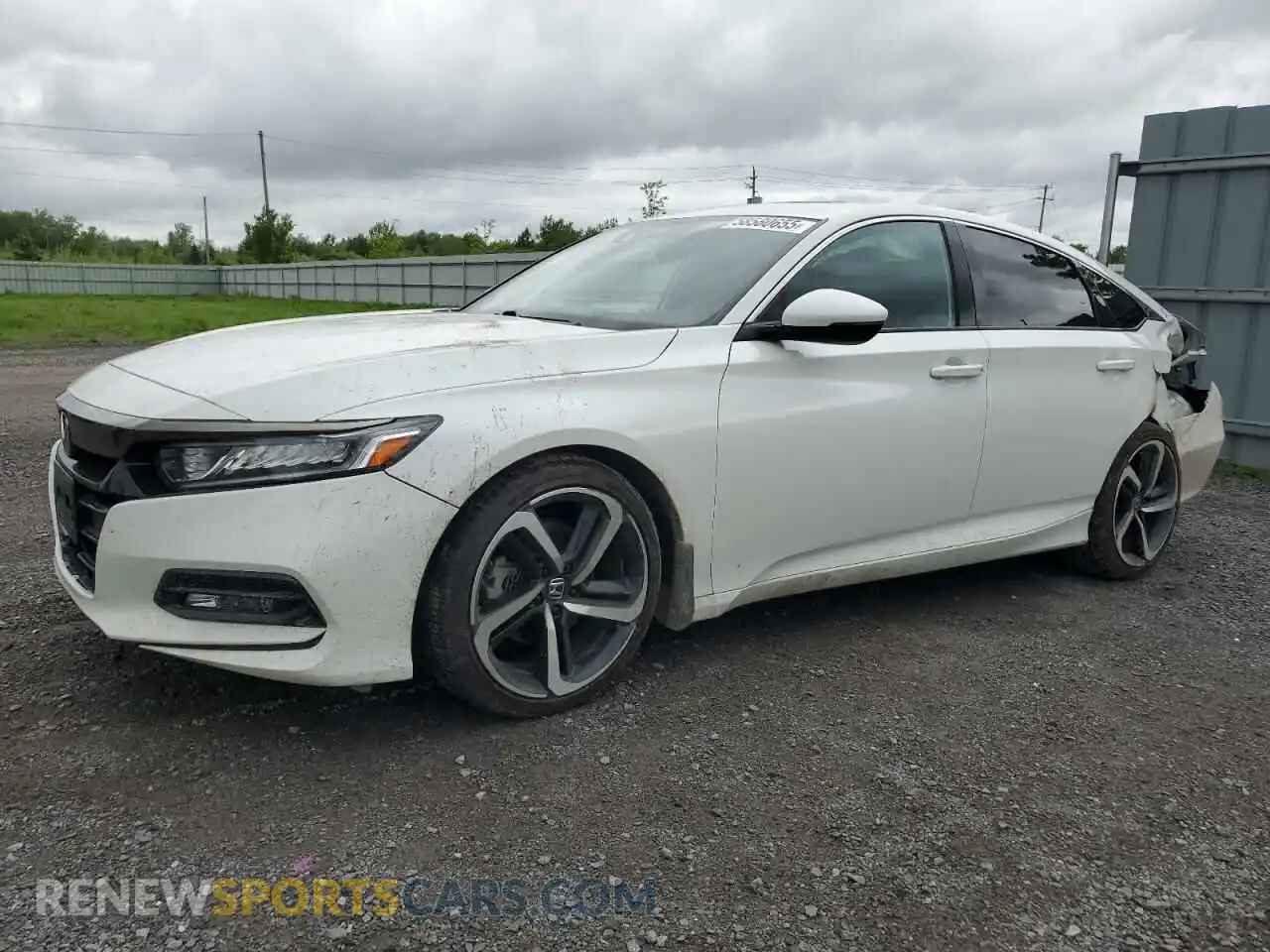 1 Photograph of a damaged car 1HGCV1F37KA801660 HONDA ACCORD 2019