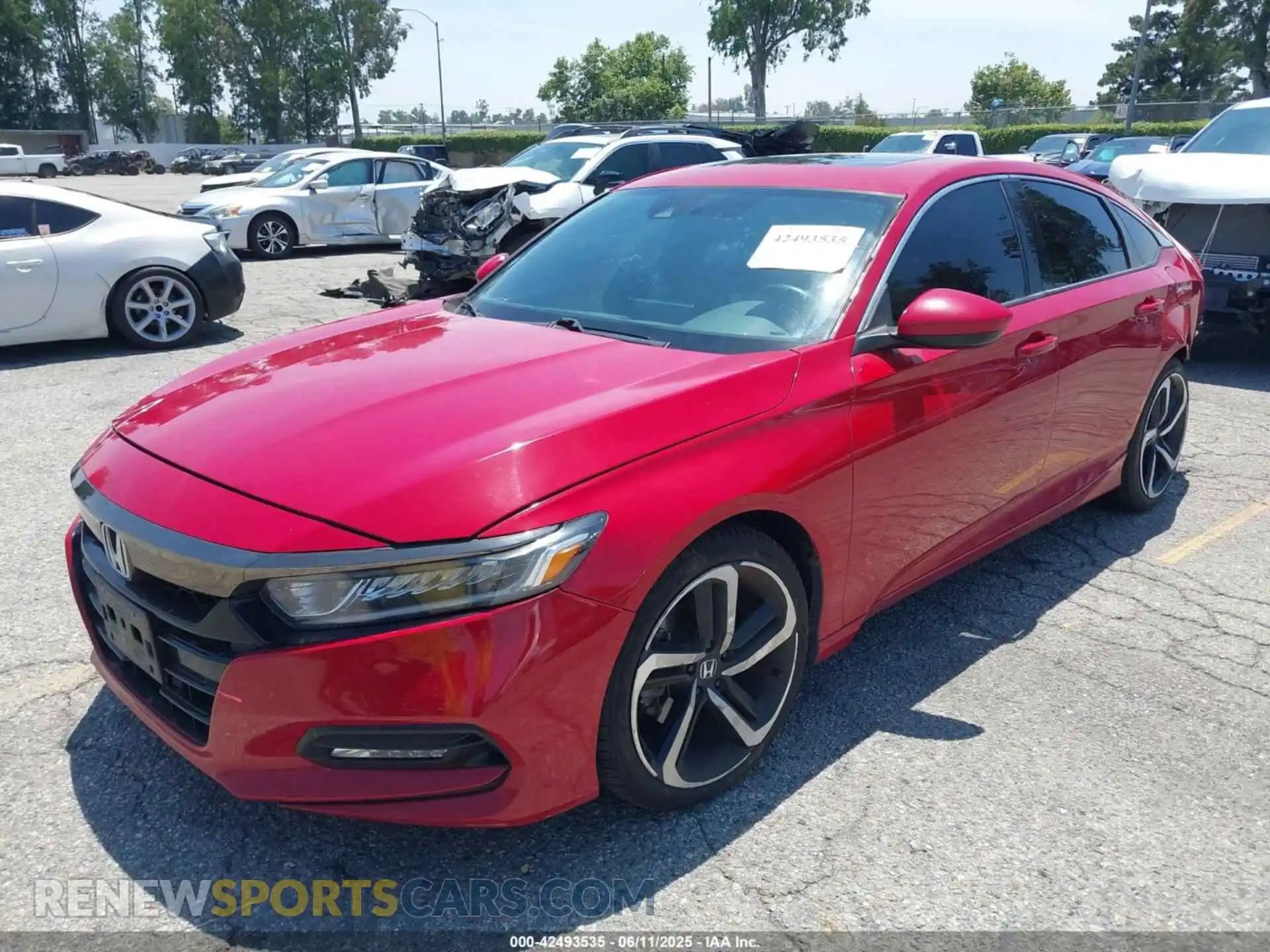 2 Photograph of a damaged car 1HGCV2F32KA013567 HONDA ACCORD 2019