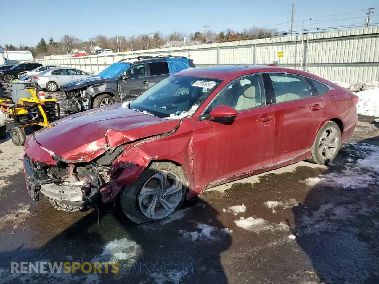 1 Photograph of a damaged car 1HGCV2F56KA018174 HONDA ACCORD 2019