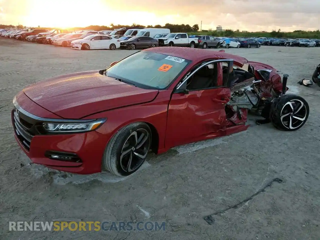 2 fotografías del automóvil dañado 1HGCV1F32LA022233 HONDA ACCORD 2020