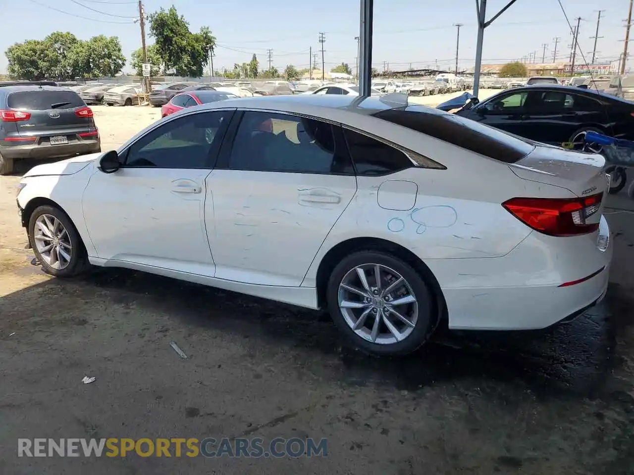 2 Photograph of a damaged car 1HGCV1F10MA008993 HONDA ACCORD 2021