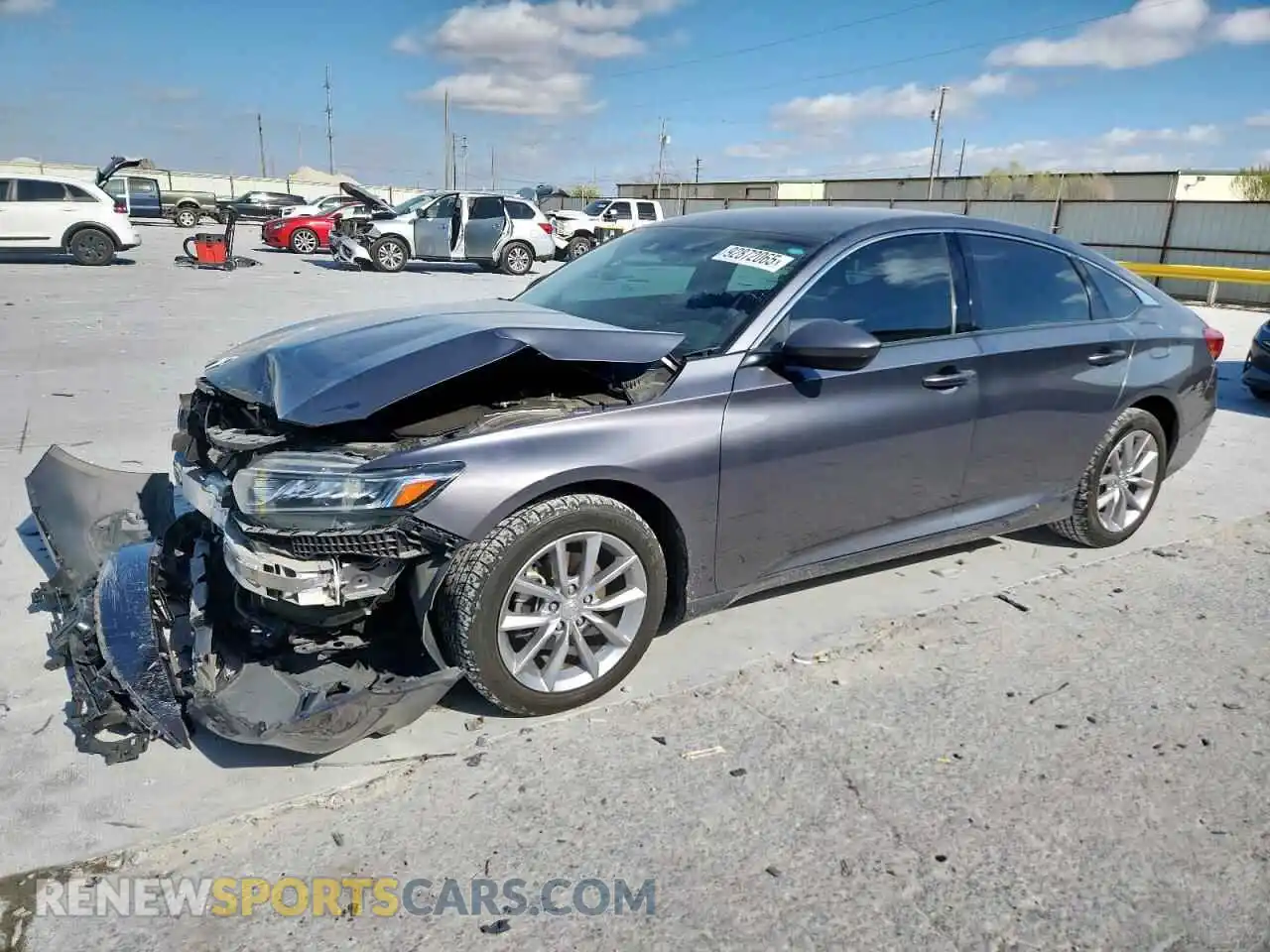 1 Photograph of a damaged car 1HGCV1F10MA075657 HONDA ACCORD 2021