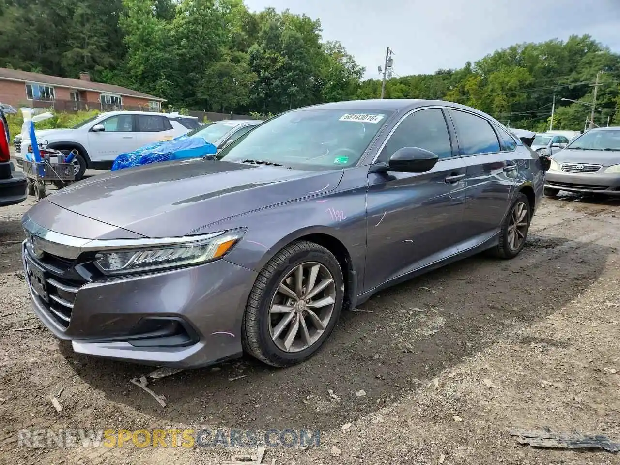 1 fotografías del automóvil dañado 1HGCV1F10MA077179 HONDA ACCORD 2021