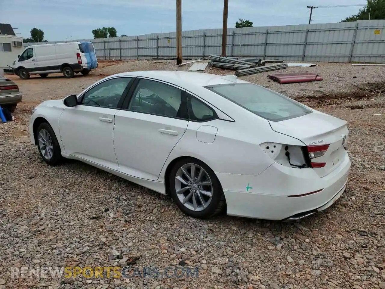 2 Photograph of a damaged car 1HGCV1F11MA044448 HONDA ACCORD 2021