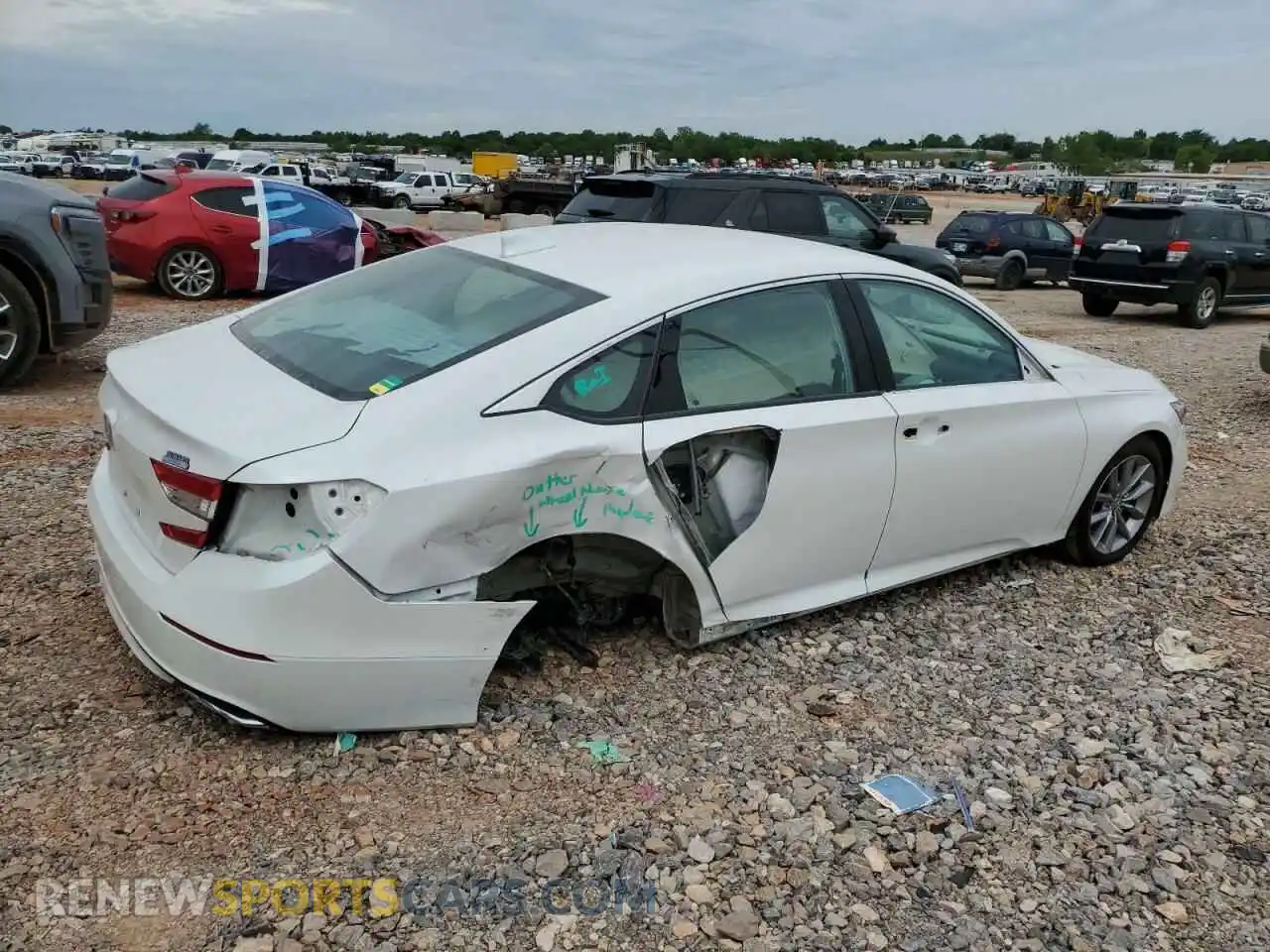 3 Photograph of a damaged car 1HGCV1F11MA044448 HONDA ACCORD 2021