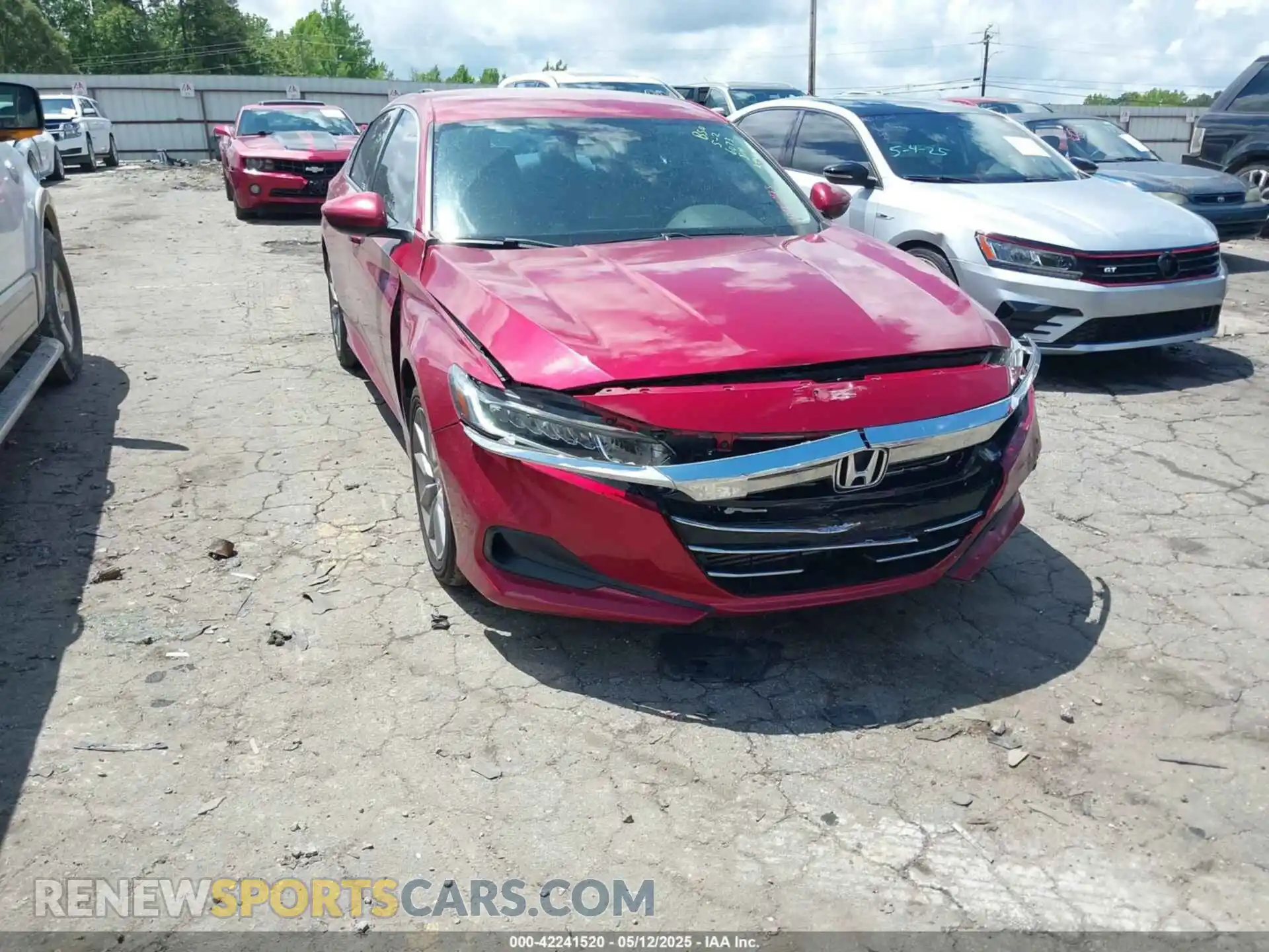 1 Photograph of a damaged car 1HGCV1F11MA076073 HONDA ACCORD 2021