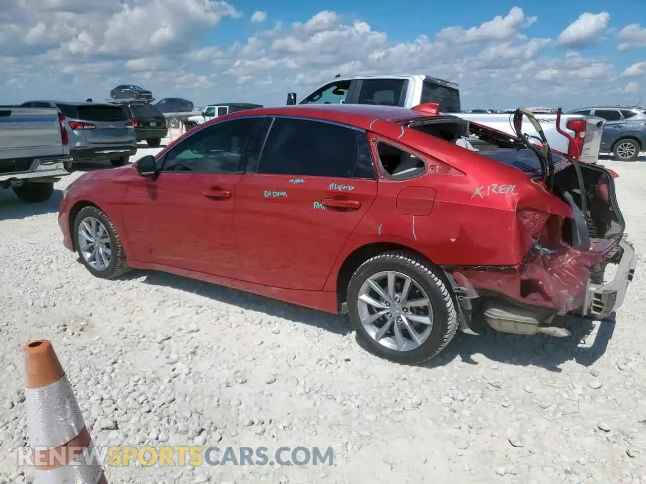 2 Photograph of a damaged car 1HGCV1F12MA103555 HONDA ACCORD 2021
