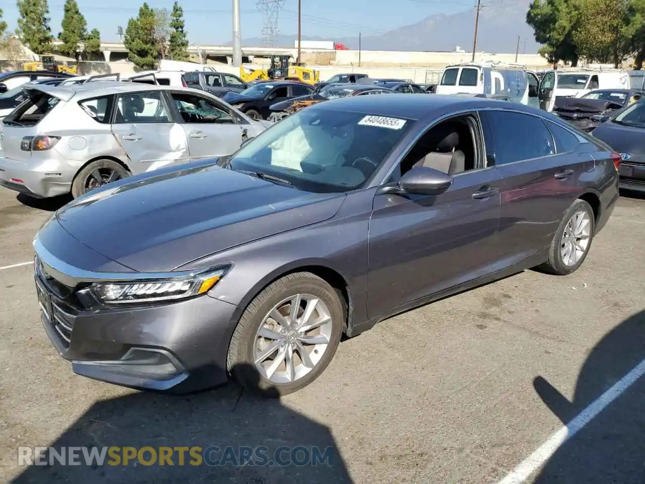1 Photograph of a damaged car 1HGCV1F14MA075595 HONDA ACCORD 2021