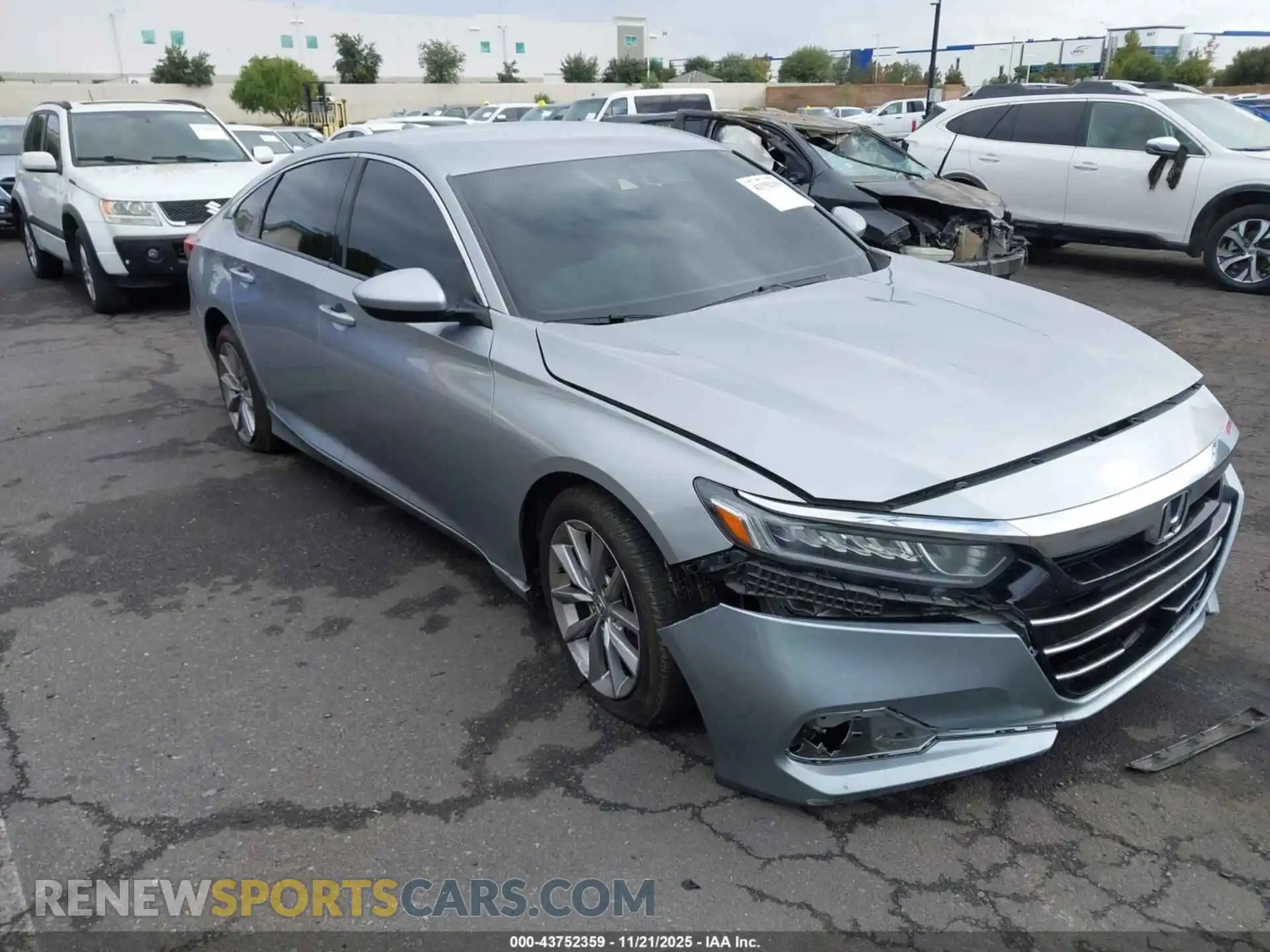 1 Photograph of a damaged car 1HGCV1F16MA015446 HONDA ACCORD 2021
