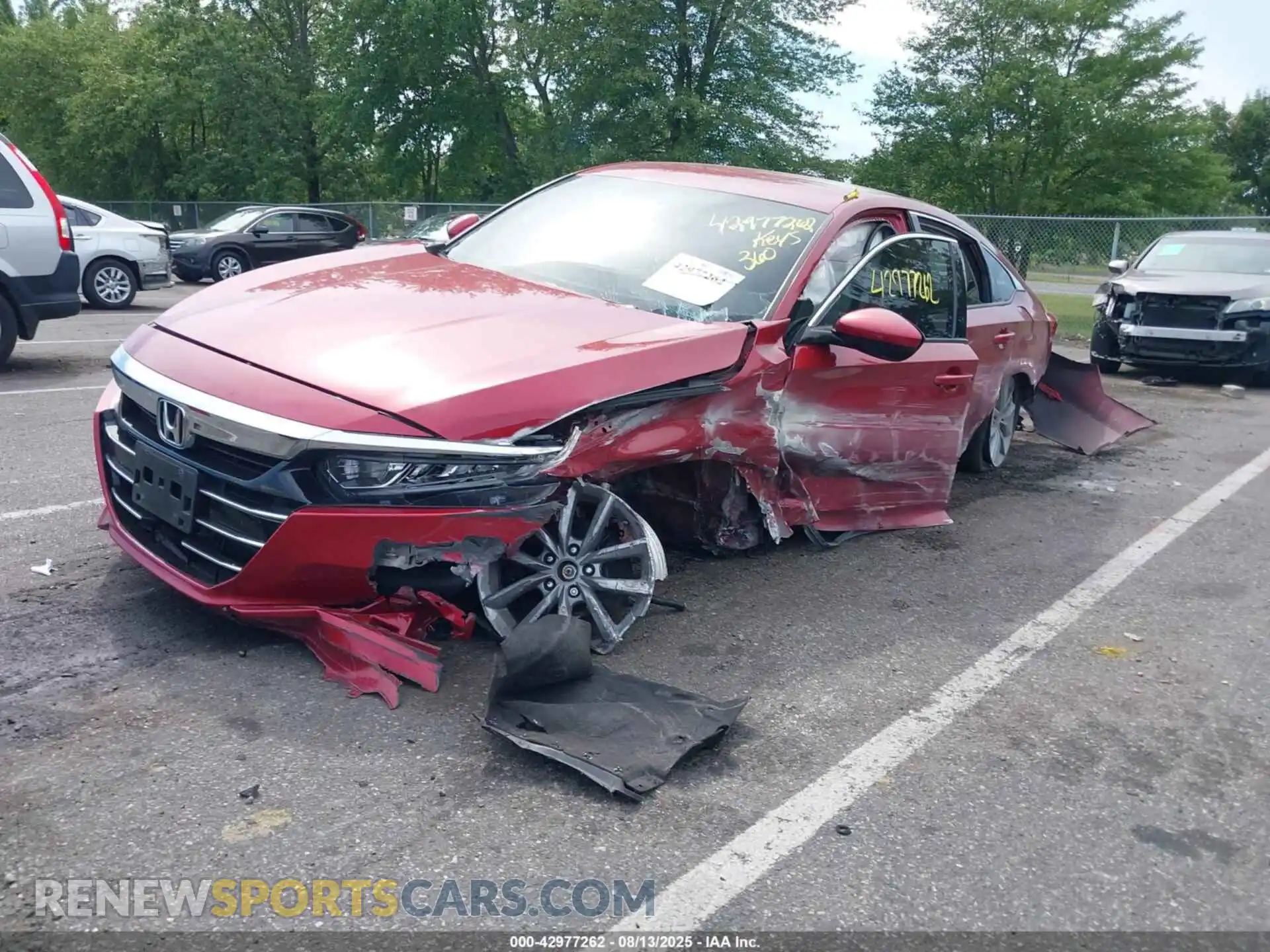 2 Photograph of a damaged car 1HGCV1F17MA050917 HONDA ACCORD 2021