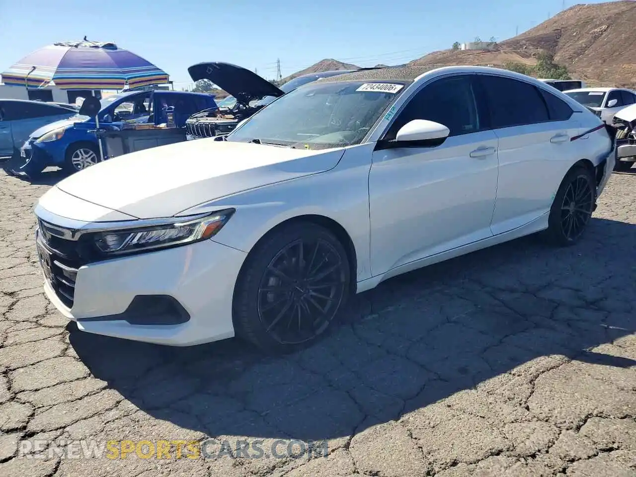 1 fotografías del automóvil dañado 1HGCV1F19MA035772 HONDA ACCORD 2021