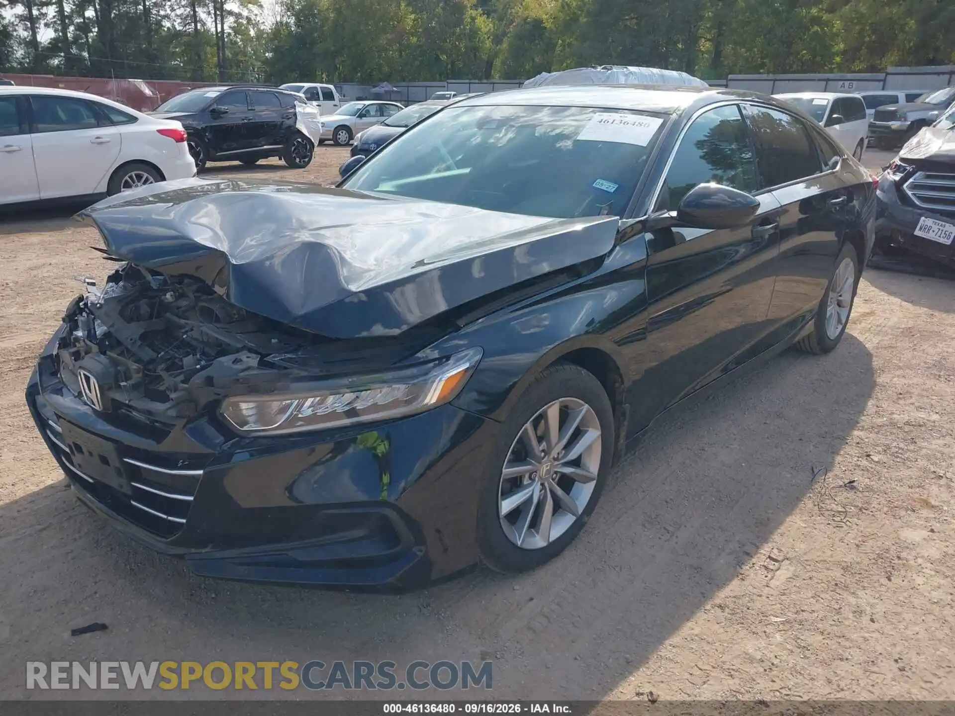 2 fotografías del automóvil dañado 1HGCV1F19MA050367 HONDA ACCORD 2021