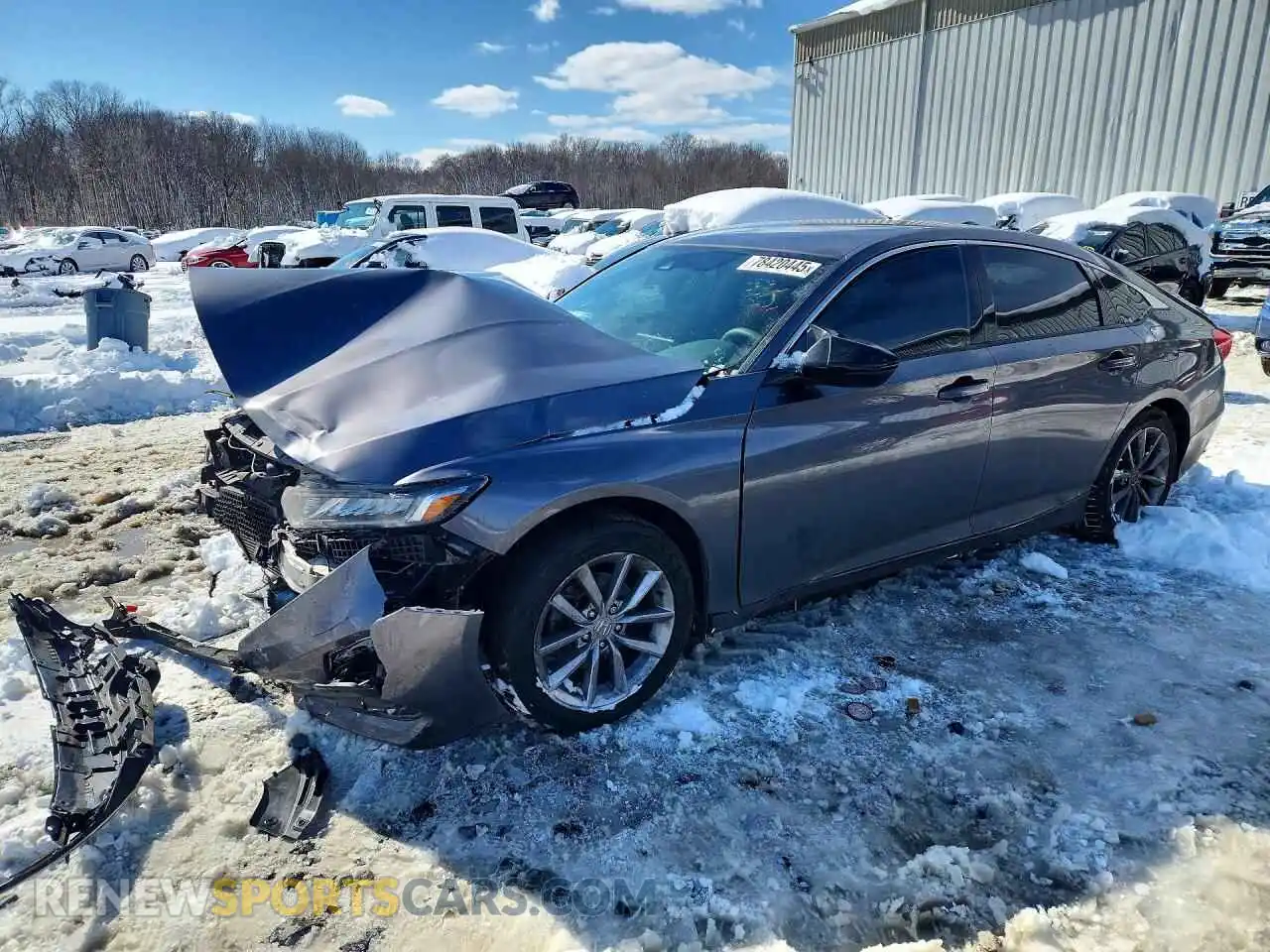 1 Photograph of a damaged car 1HGCV1F1XMA123357 HONDA ACCORD 2021
