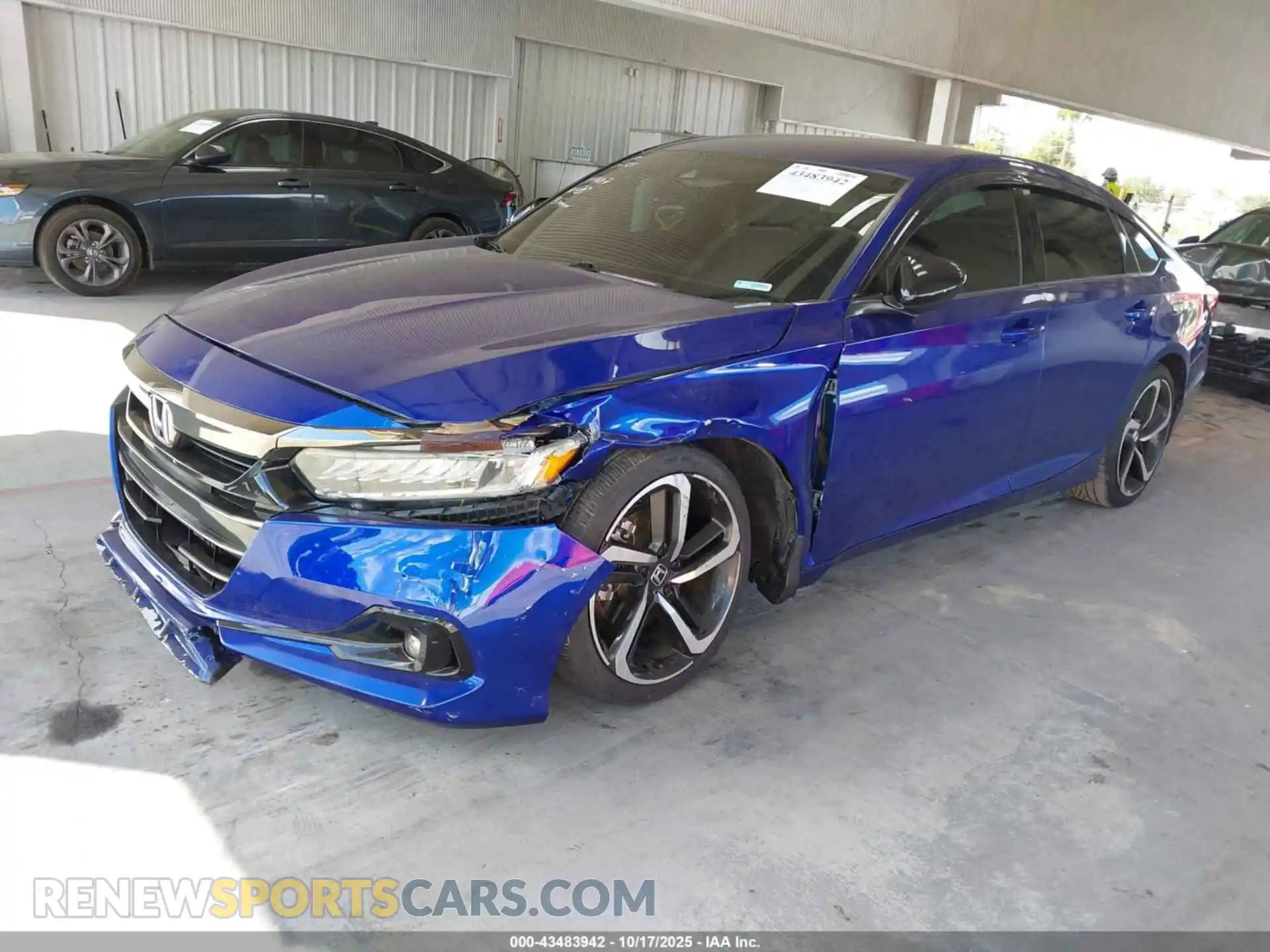 2 Photograph of a damaged car 1HGCV1F30MA014777 HONDA ACCORD 2021
