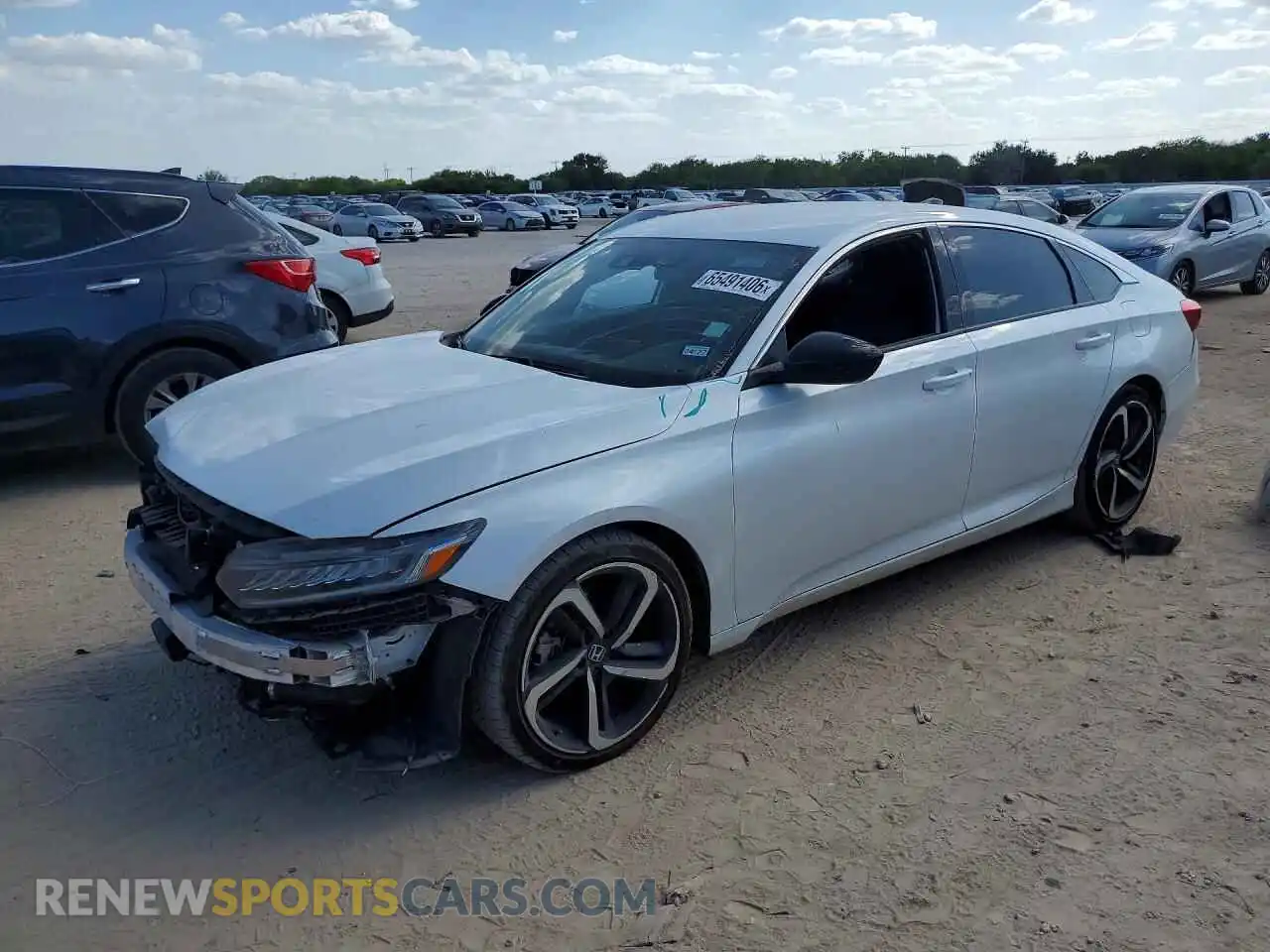 1 Photograph of a damaged car 1HGCV1F31MA077502 HONDA ACCORD 2021