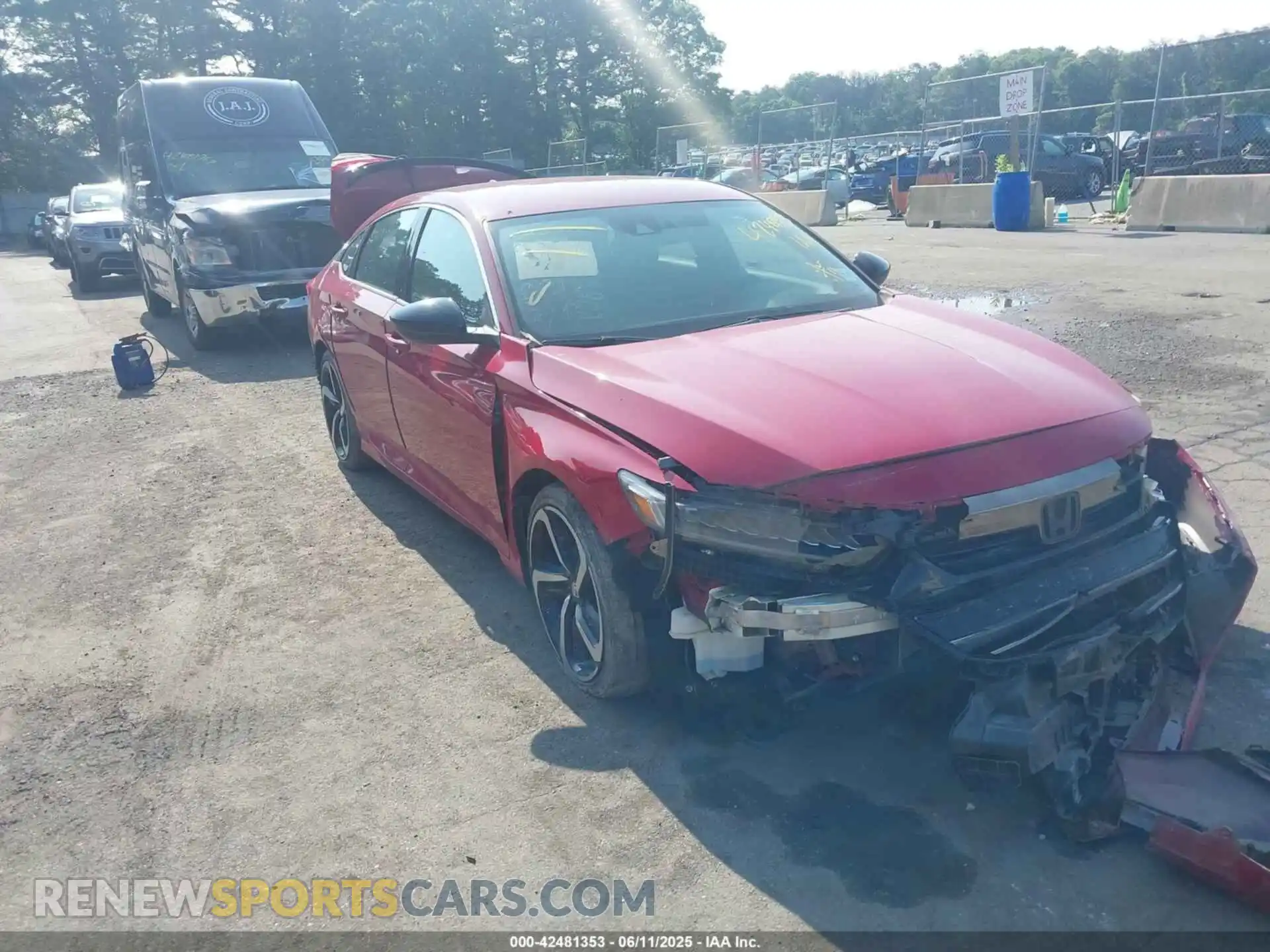 1 Photograph of a damaged car 1HGCV1F31MA080707 HONDA ACCORD 2021
