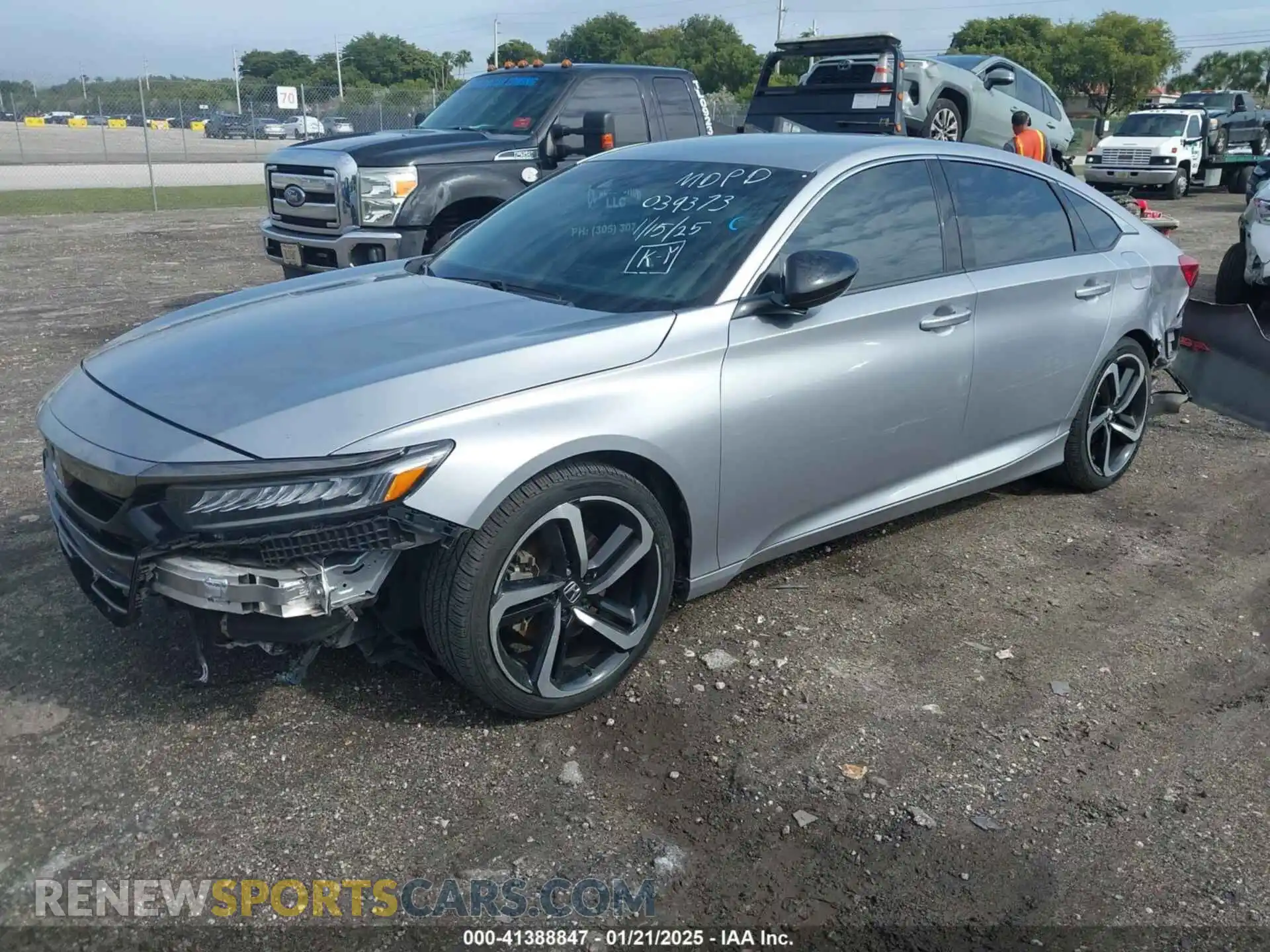 2 Photograph of a damaged car 1HGCV1F32MA039373 HONDA ACCORD 2021