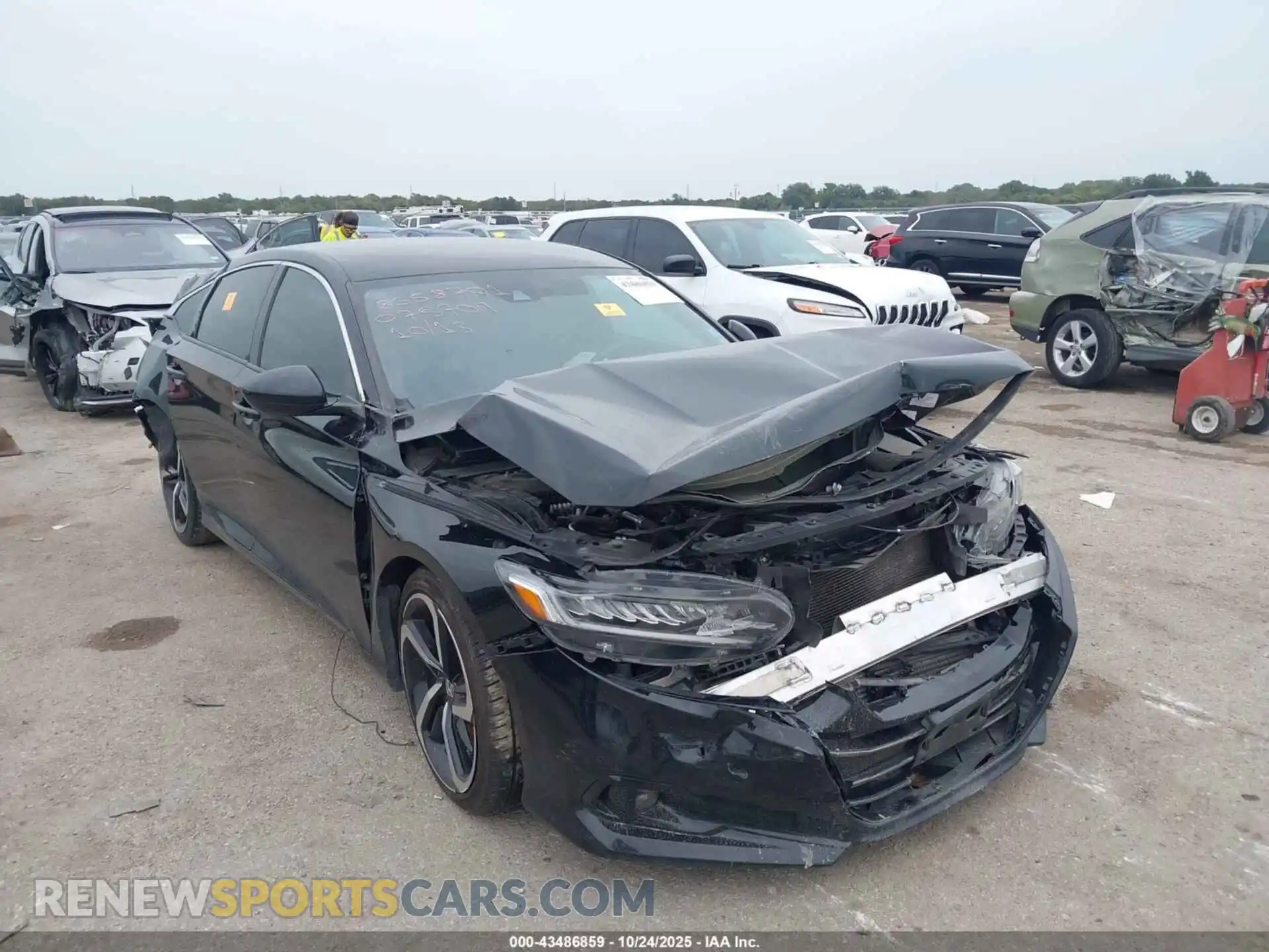 1 fotografías del automóvil dañado 1HGCV1F32MA075709 HONDA ACCORD 2021