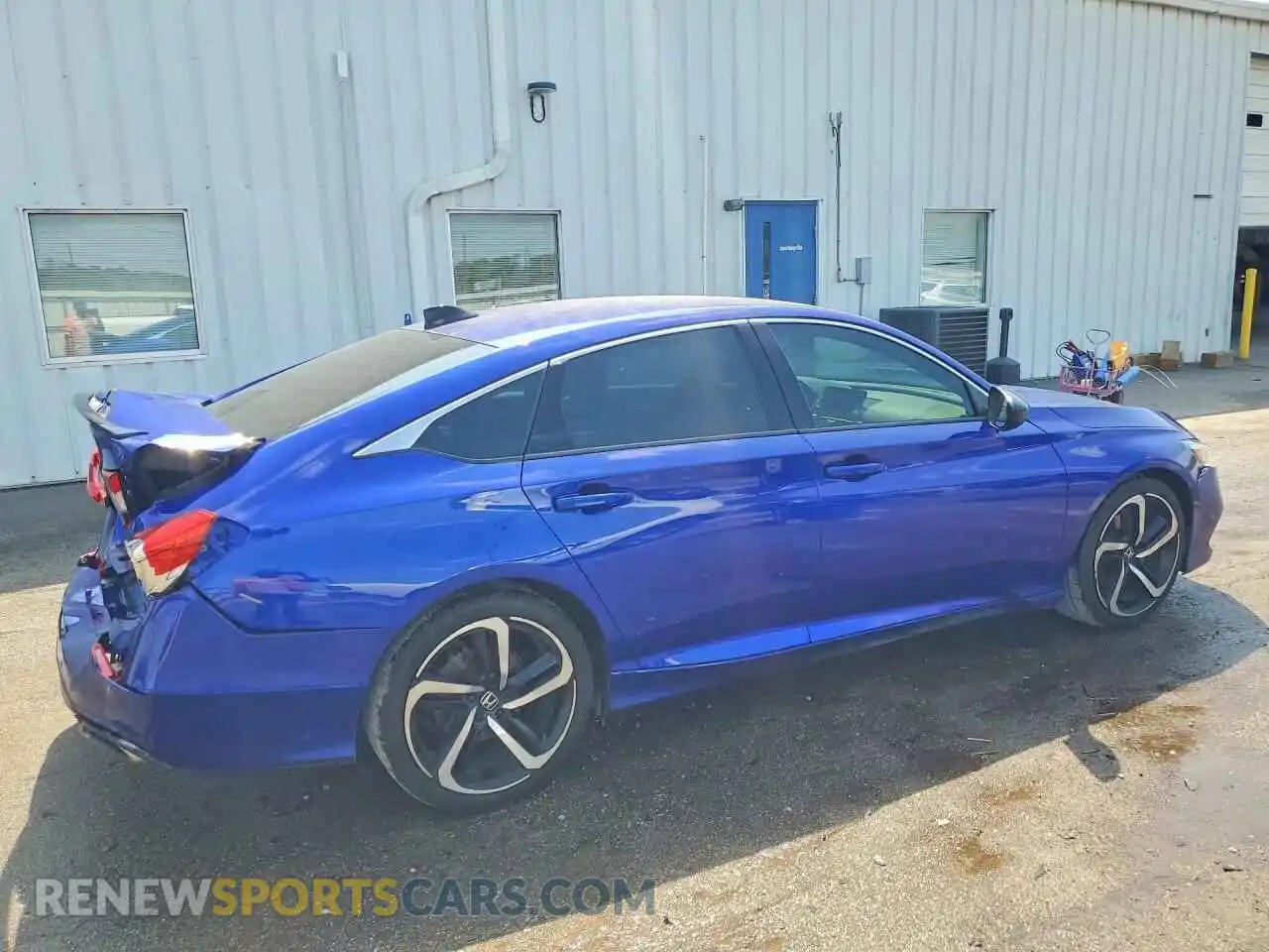 3 Photograph of a damaged car 1HGCV1F33MA075203 HONDA ACCORD 2021