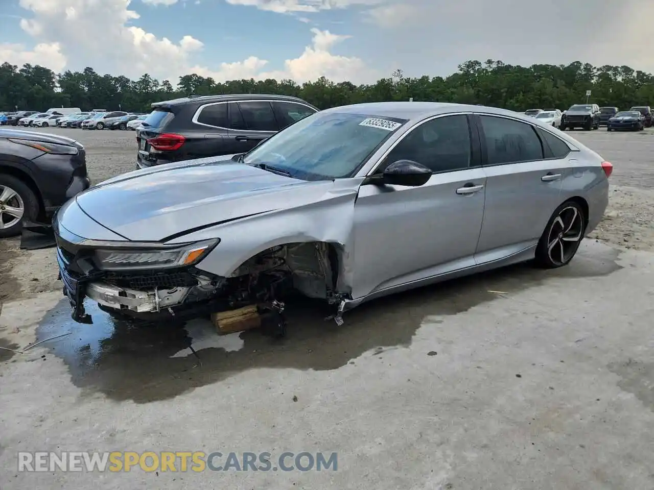 1 Photograph of a damaged car 1HGCV1F34MA008710 HONDA ACCORD 2021
