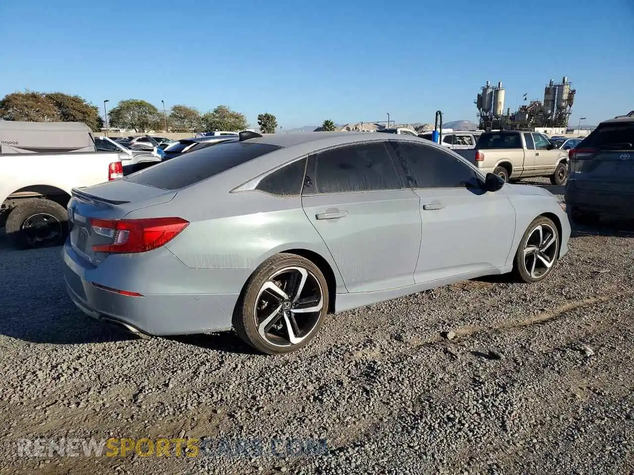 3 Photograph of a damaged car 1HGCV1F34MA027788 HONDA ACCORD 2021