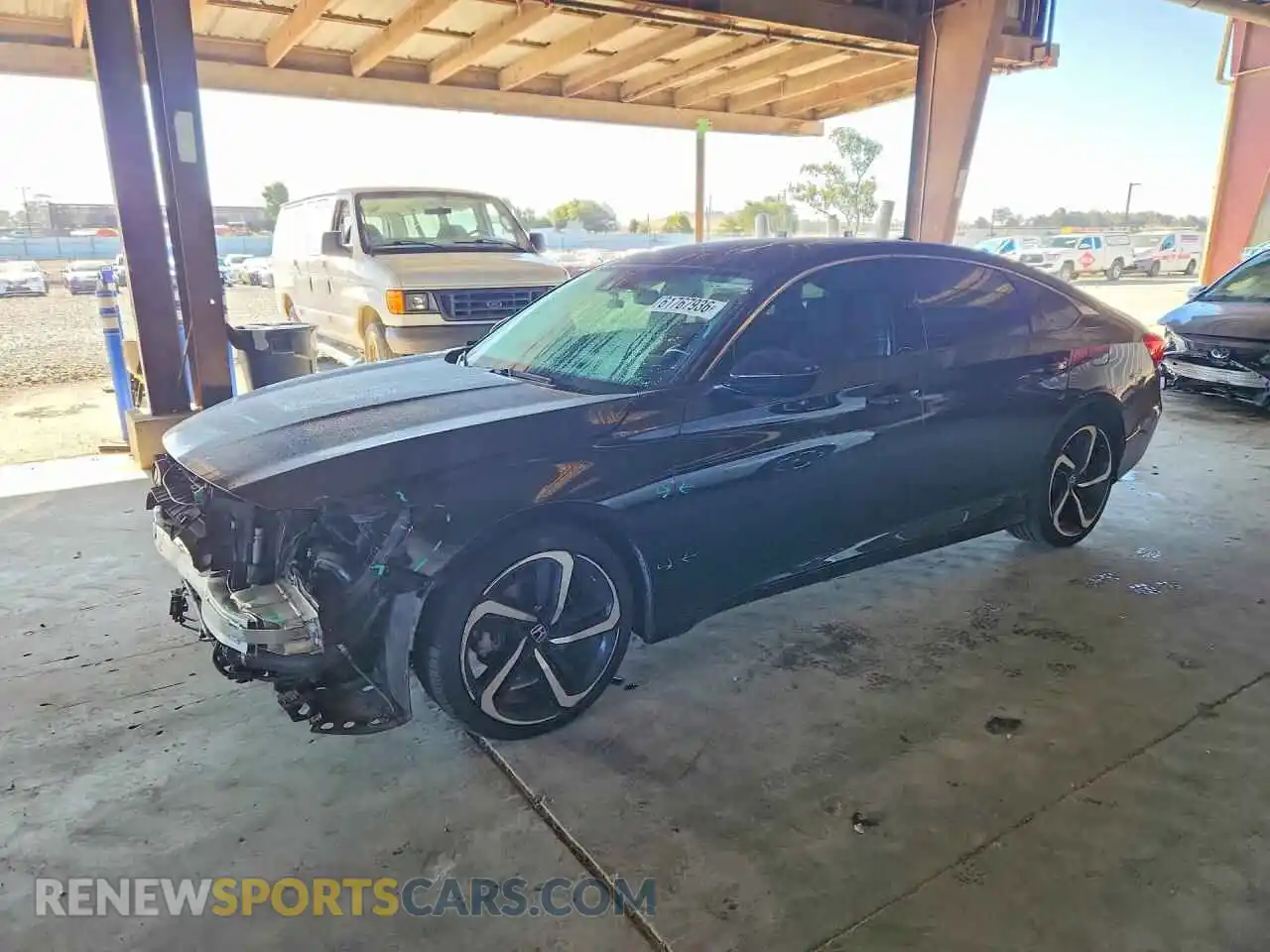 1 Photograph of a damaged car 1HGCV1F34MA030206 HONDA ACCORD 2021