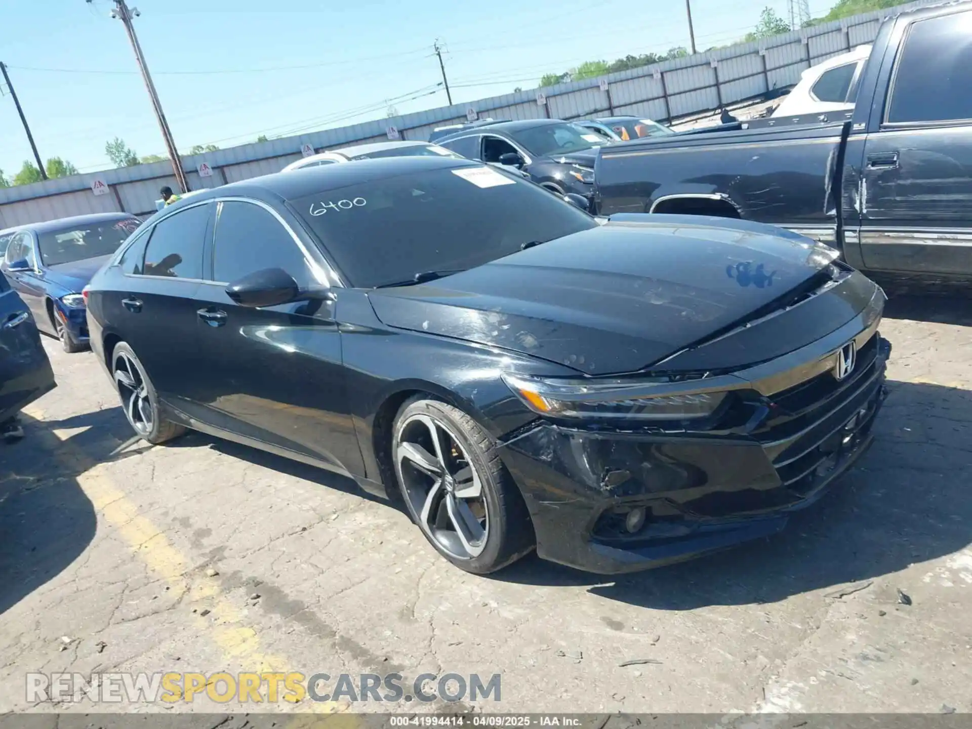 1 Photograph of a damaged car 1HGCV1F34MA066400 HONDA ACCORD 2021