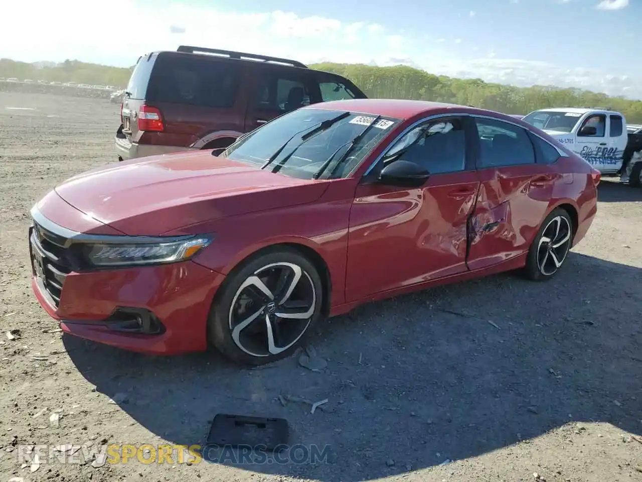 1 Photograph of a damaged car 1HGCV1F34MA079776 HONDA ACCORD 2021