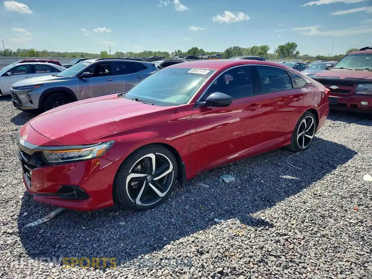 1 Photograph of a damaged car 1HGCV1F35MA074960 HONDA ACCORD 2021