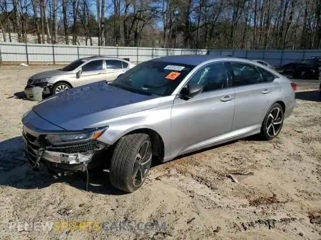 1 Photograph of a damaged car 1HGCV1F35MA086834 HONDA ACCORD 2021
