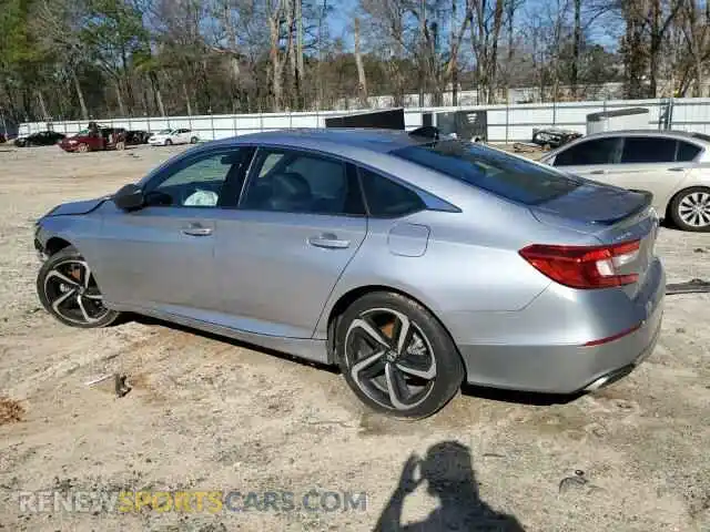 2 Photograph of a damaged car 1HGCV1F35MA086834 HONDA ACCORD 2021
