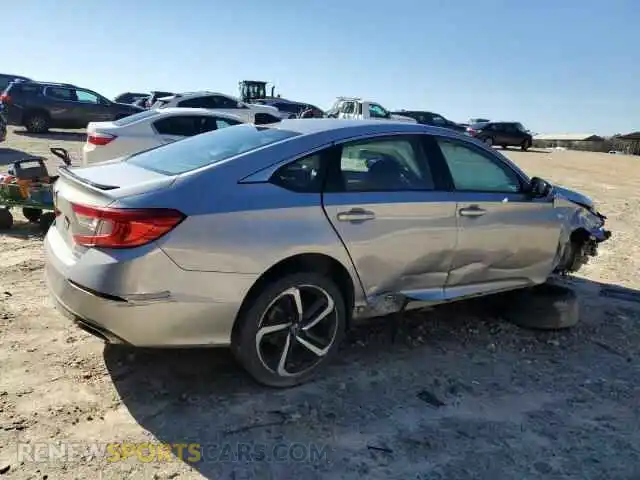 3 Photograph of a damaged car 1HGCV1F35MA086834 HONDA ACCORD 2021