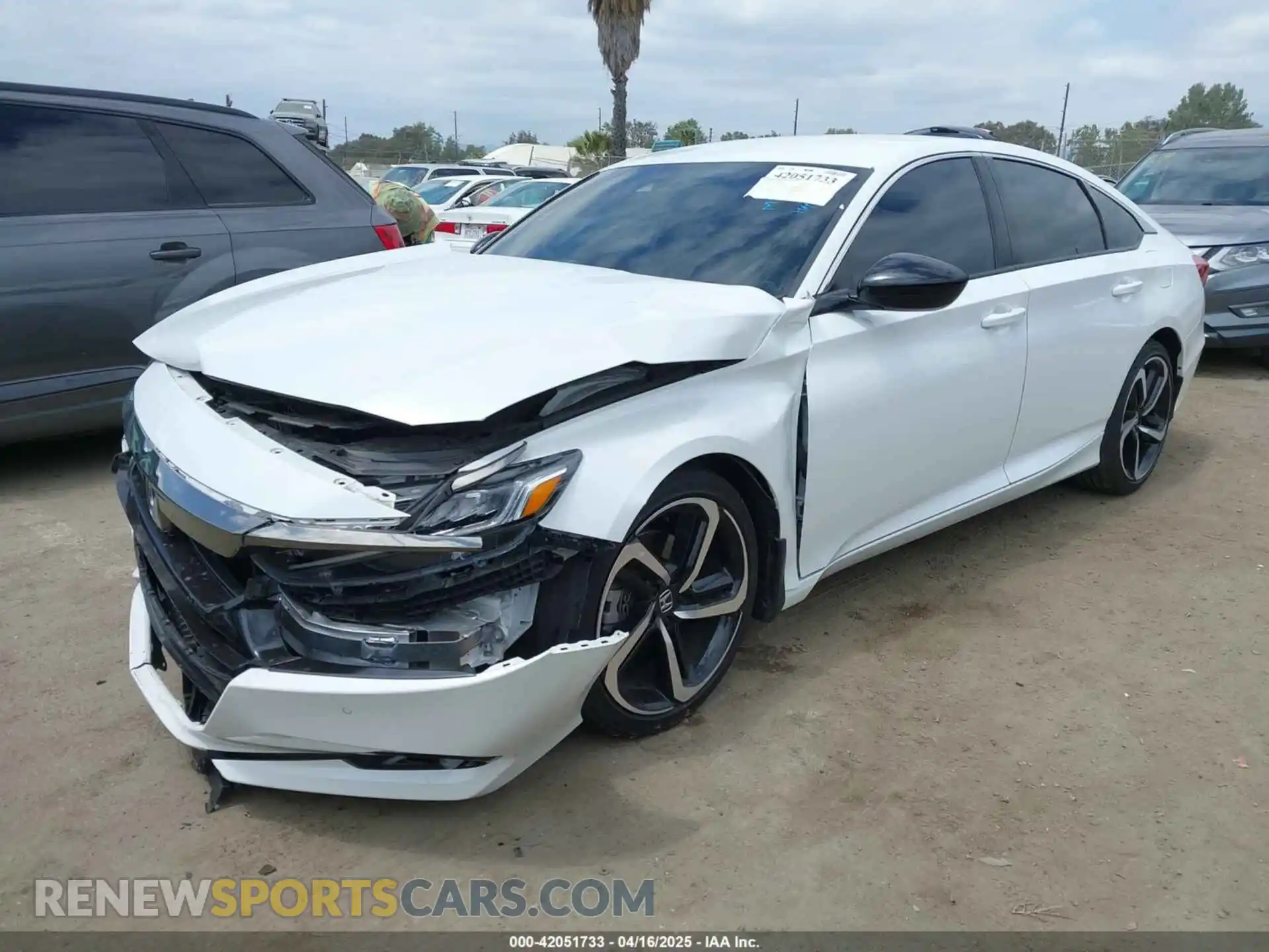 2 Photograph of a damaged car 1HGCV1F35MA105639 HONDA ACCORD 2021