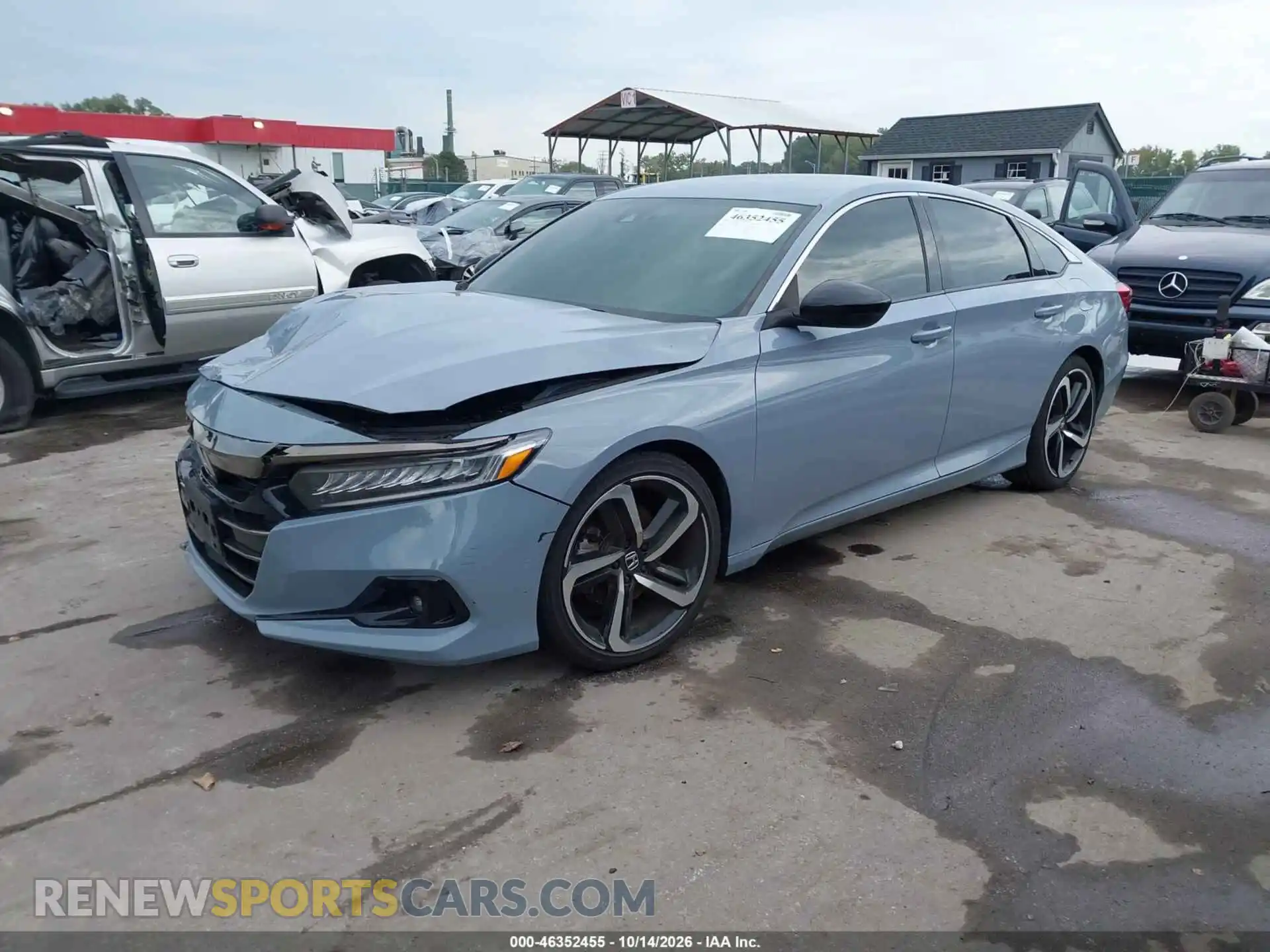 2 Фотография поврежденного автомобиля 1HGCV1F36MA058637 HONDA ACCORD 2021