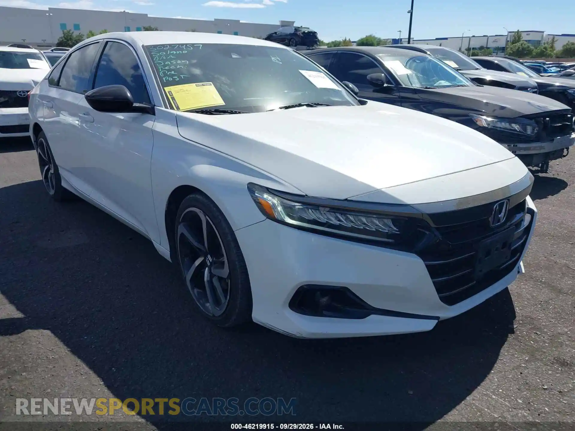 1 fotografías del automóvil dañado 1HGCV1F37MA015909 HONDA ACCORD 2021