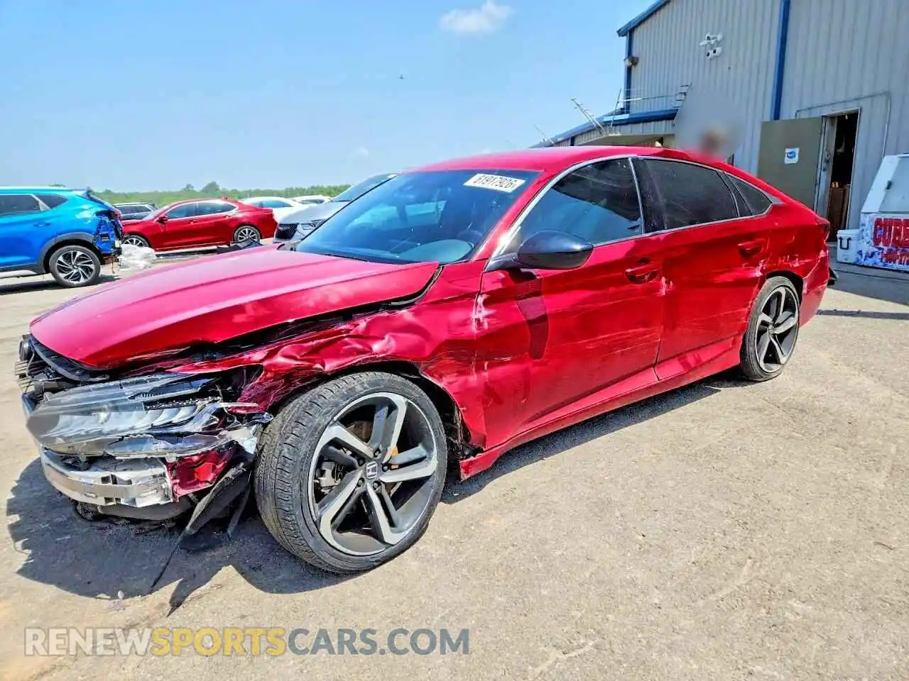 1 Photograph of a damaged car 1HGCV1F37MA080646 HONDA ACCORD 2021