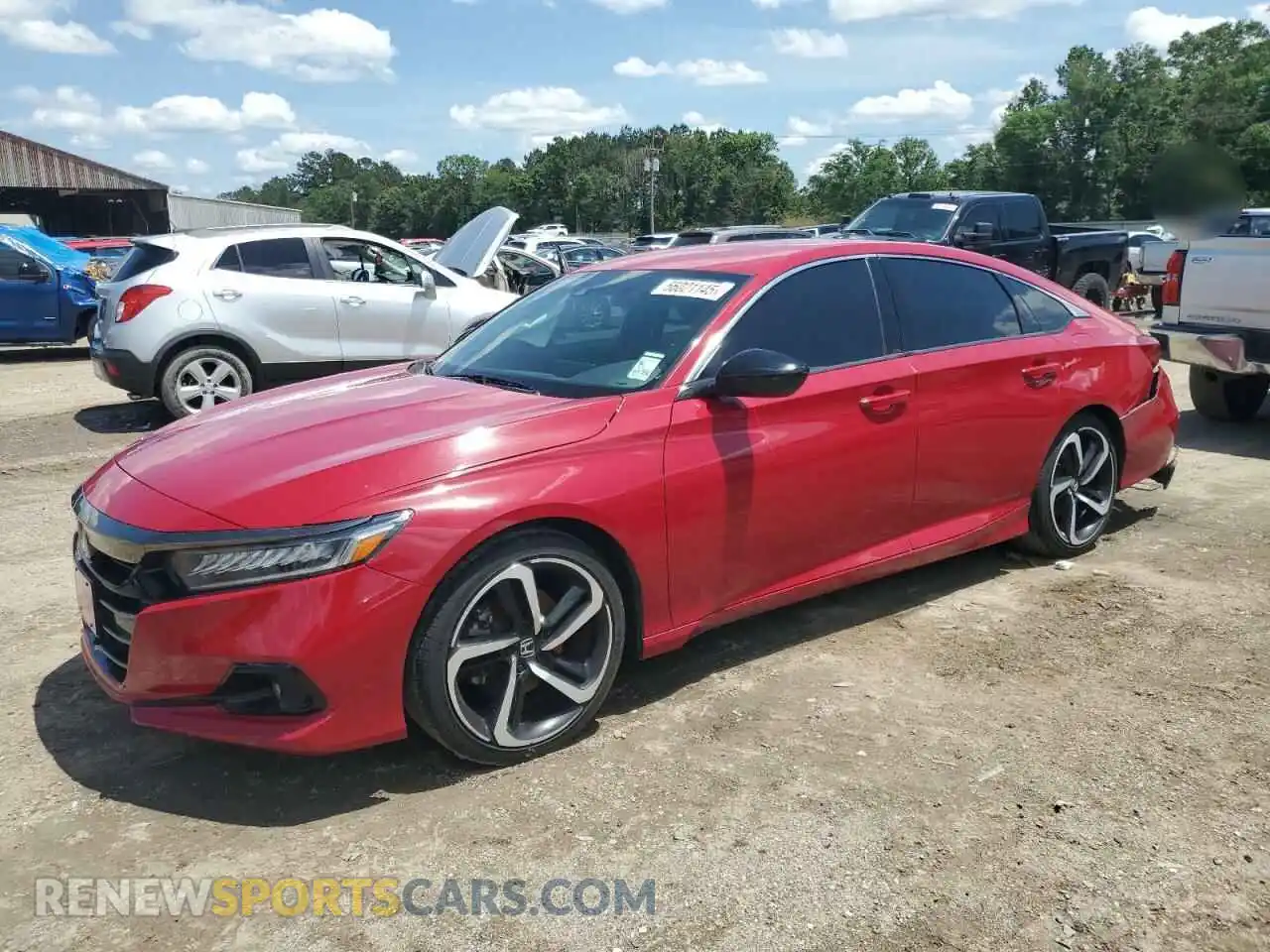 1 Photograph of a damaged car 1HGCV1F37MA080680 HONDA ACCORD 2021