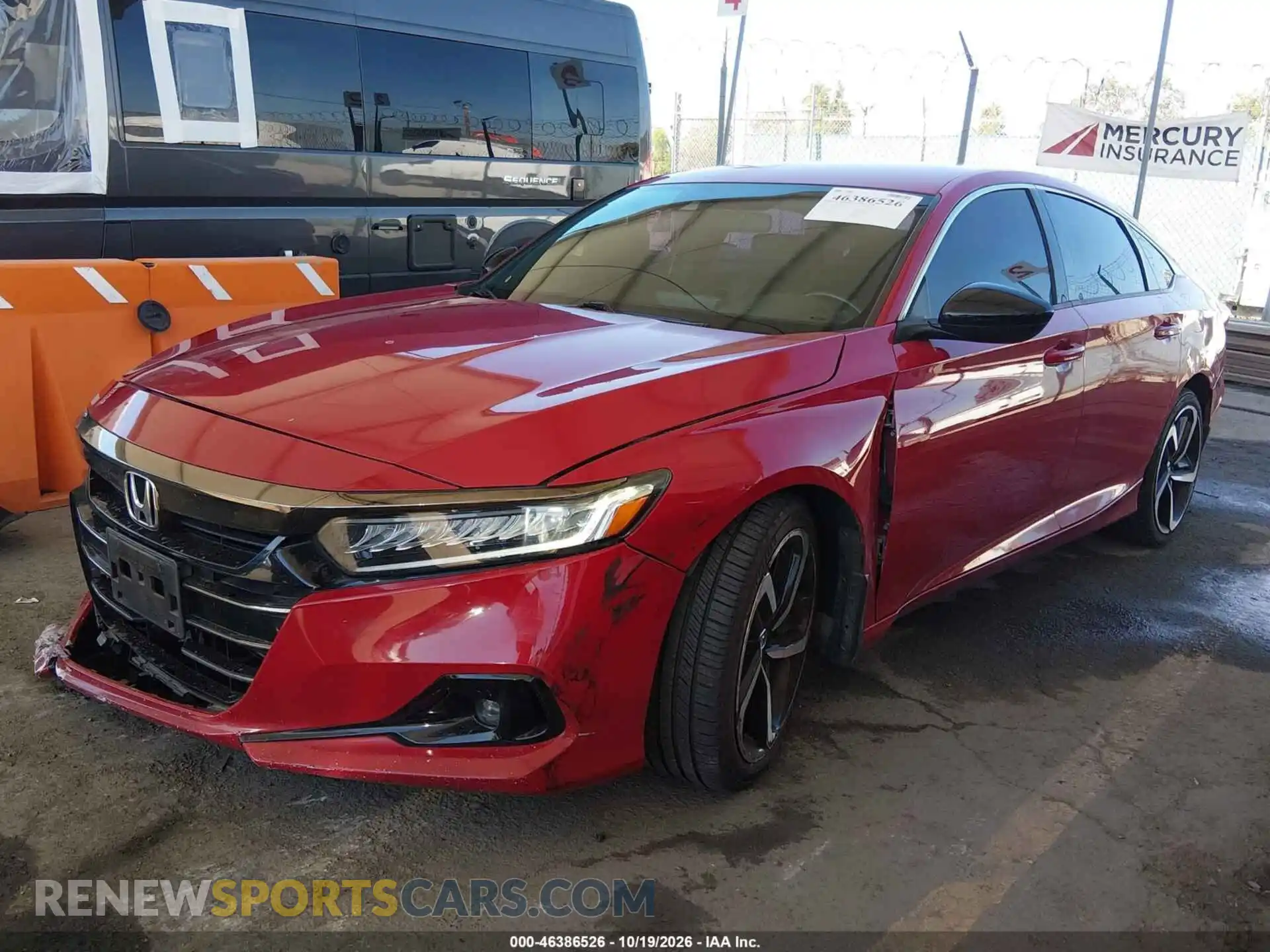 2 fotografías del automóvil dañado 1HGCV1F37MA098712 HONDA ACCORD 2021