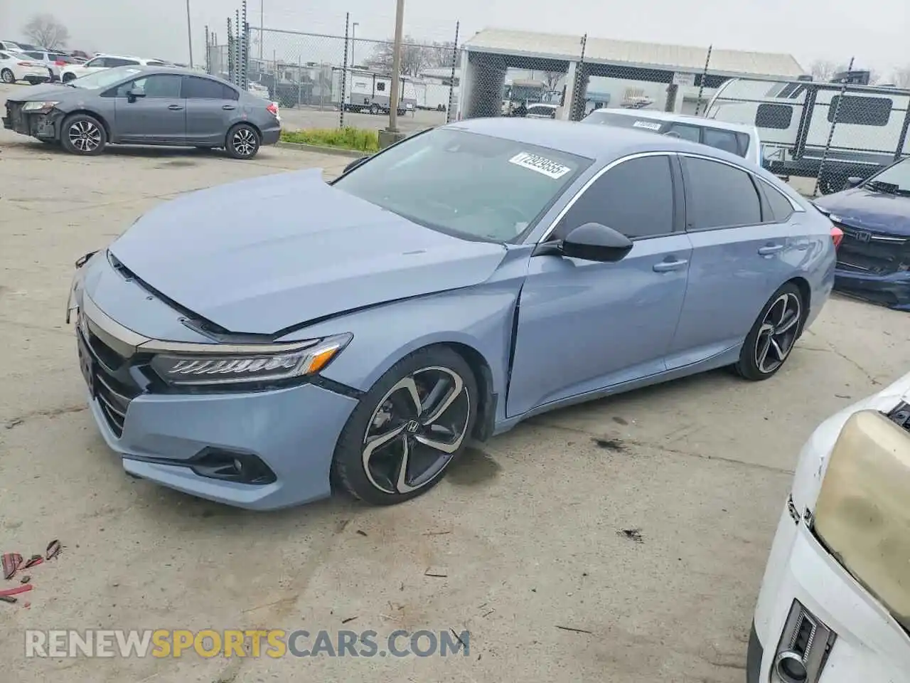 1 Photograph of a damaged car 1HGCV1F37MA099813 HONDA ACCORD 2021