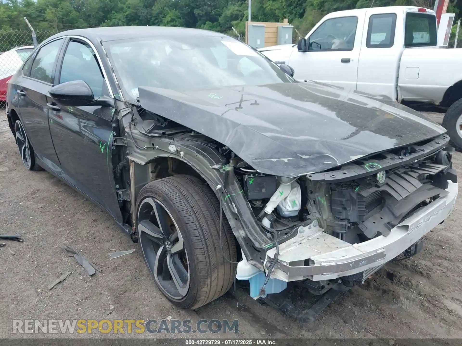 1 Photograph of a damaged car 1HGCV1F38MA070708 HONDA ACCORD 2021