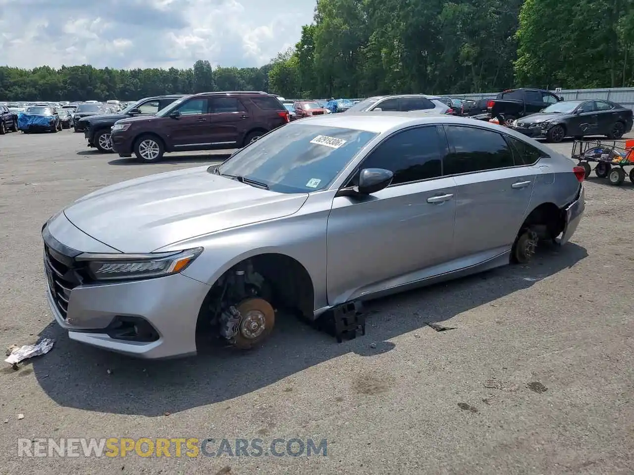 1 Photograph of a damaged car 1HGCV1F38MA071230 HONDA ACCORD 2021