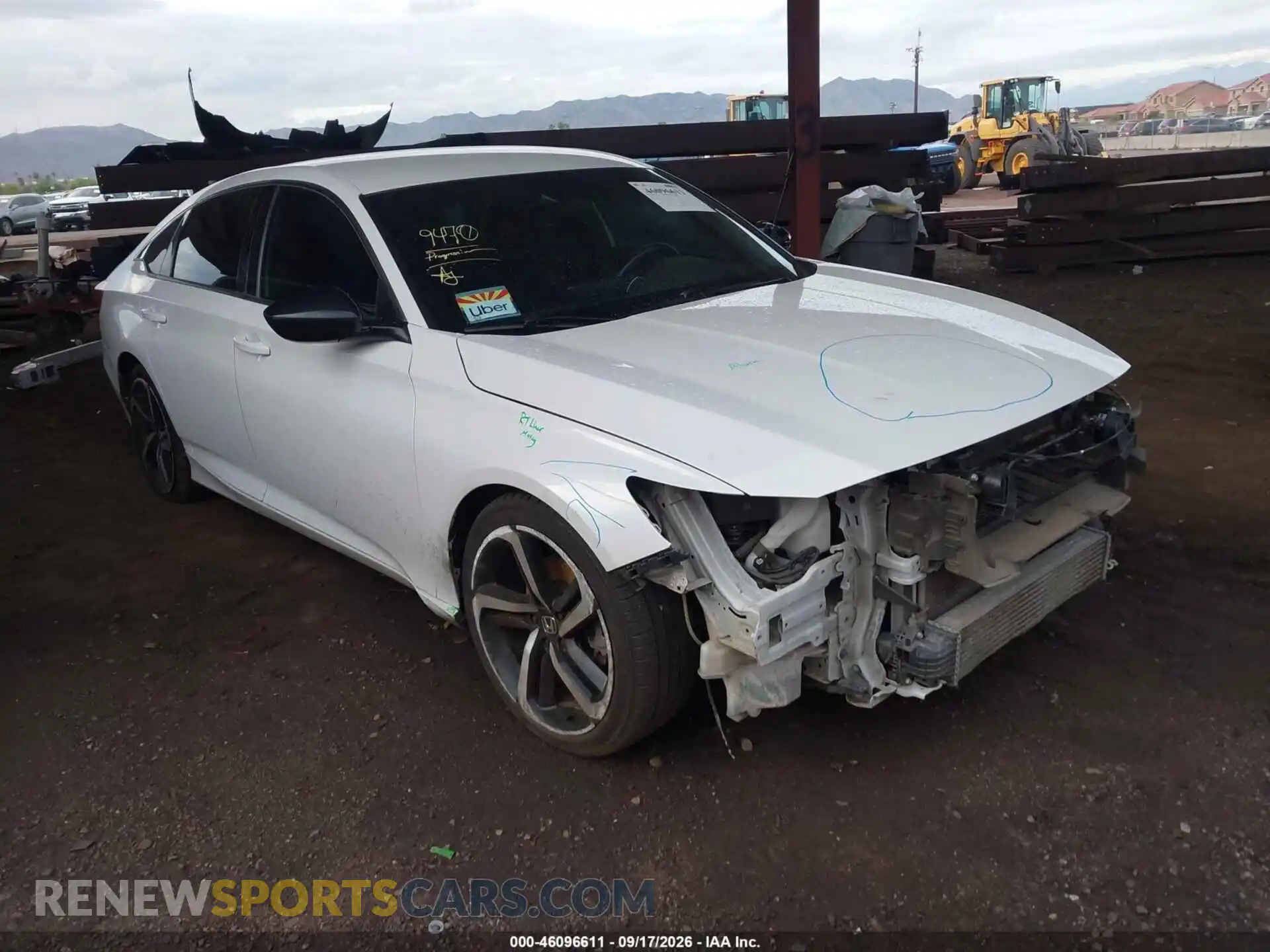 1 Фотография поврежденного автомобиля 1HGCV1F38MA074256 HONDA ACCORD 2021