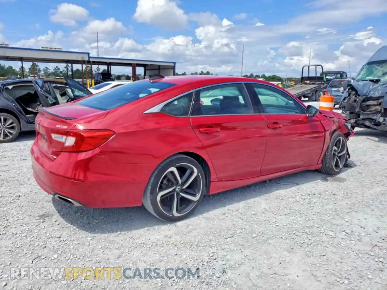 3 fotografías del automóvil dañado 1HGCV1F38MA082017 HONDA ACCORD 2021