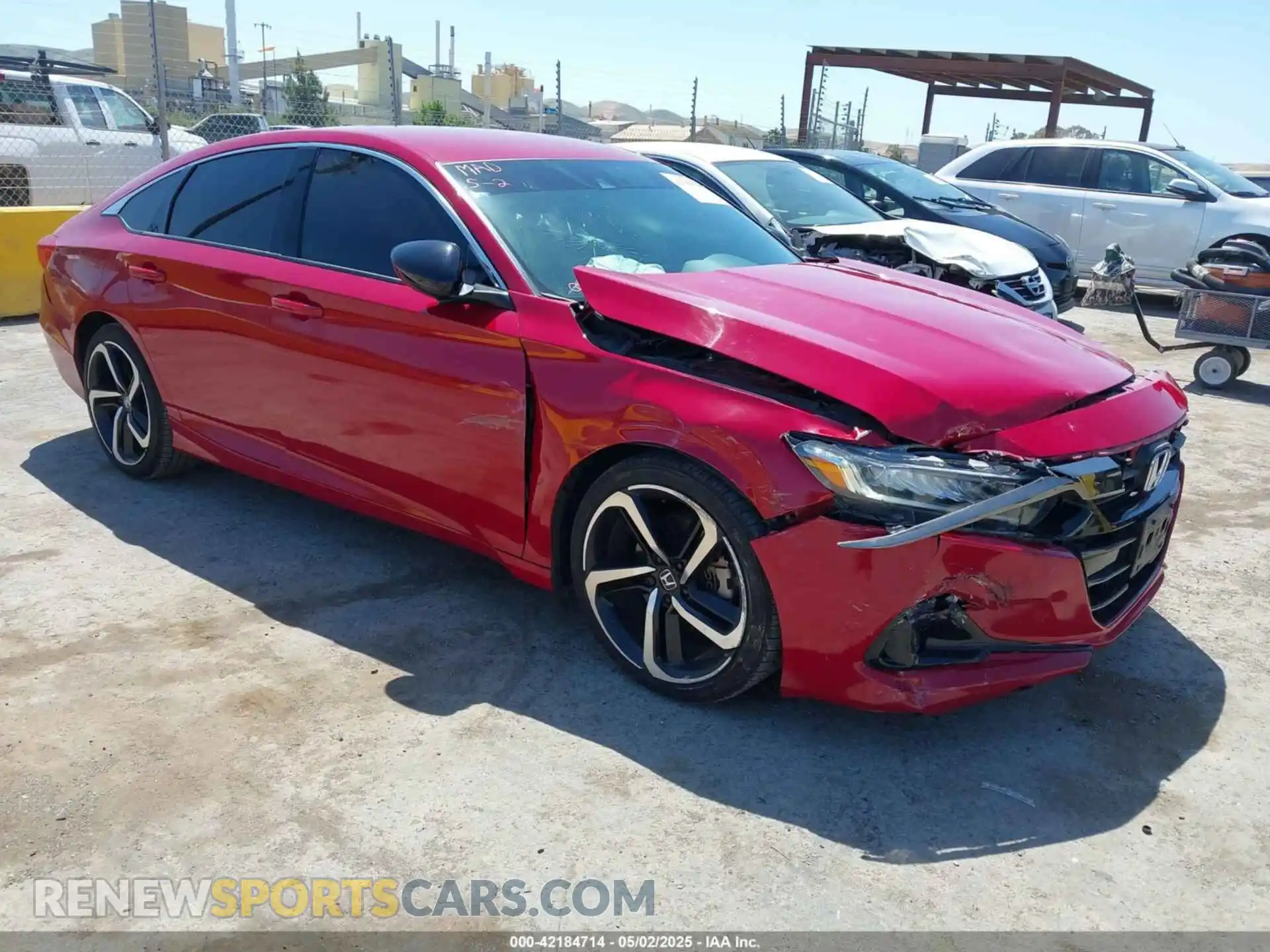 1 Photograph of a damaged car 1HGCV1F38MA083572 HONDA ACCORD 2021