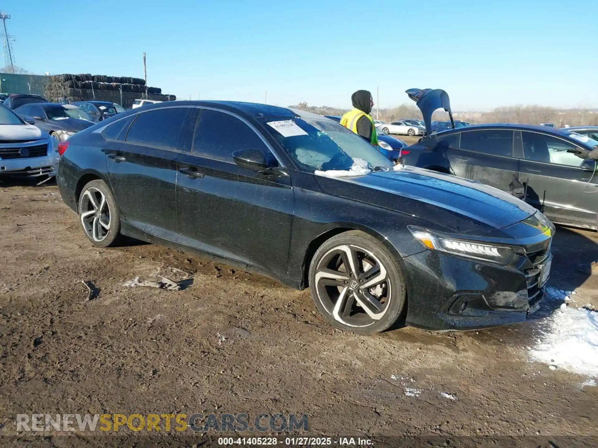 1 Photograph of a damaged car 1HGCV1F38MA090022 HONDA ACCORD 2021