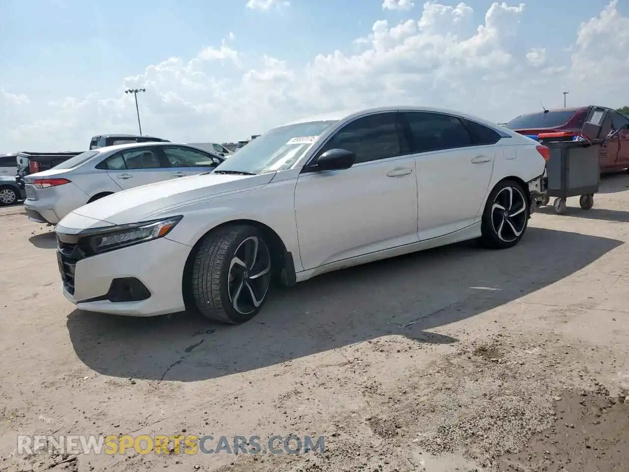 1 Photograph of a damaged car 1HGCV1F38MA098475 HONDA ACCORD 2021