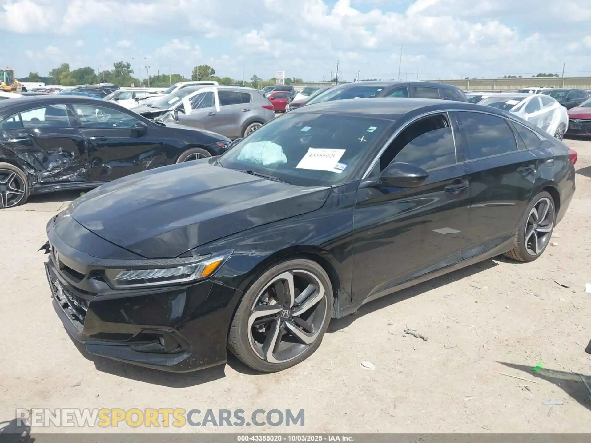 2 Photograph of a damaged car 1HGCV1F38MA102539 HONDA ACCORD 2021