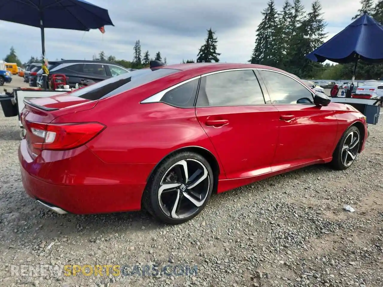 3 fotografías del automóvil dañado 1HGCV1F39MA012526 HONDA ACCORD 2021